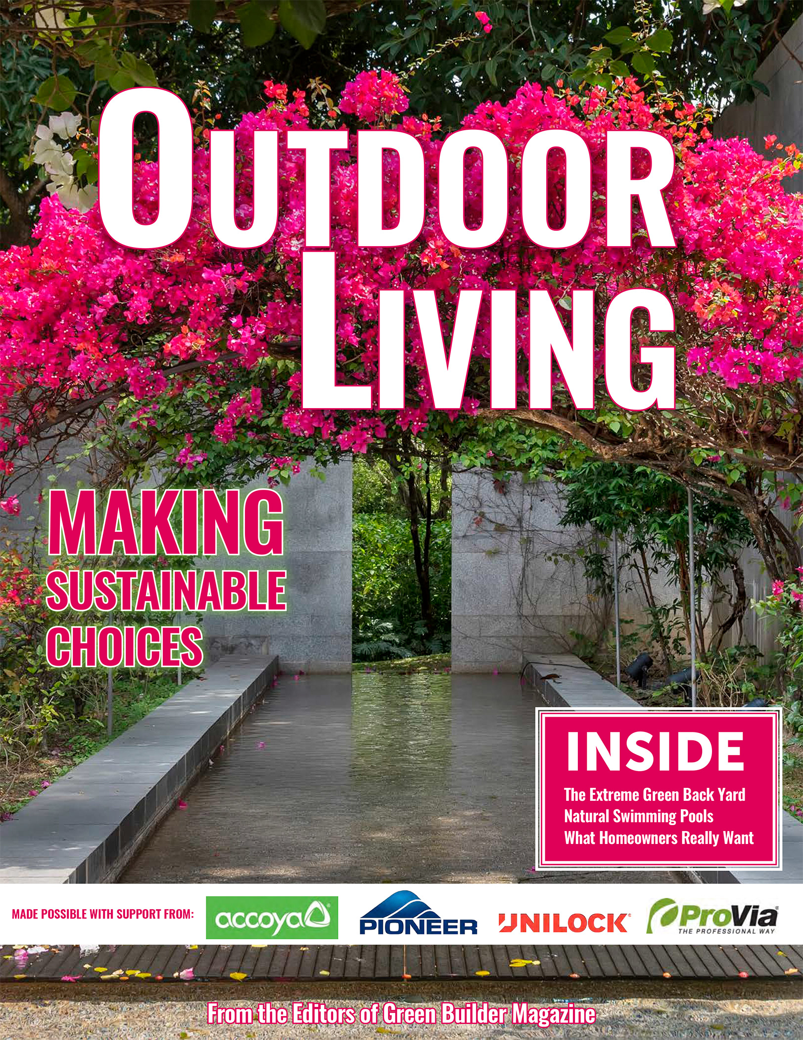 Outdoor Living ebook cover design.