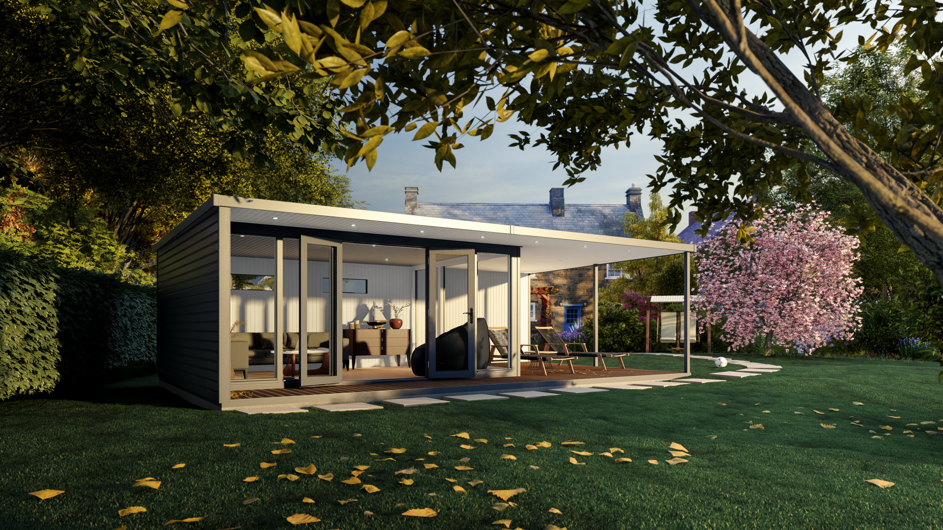 Garden Studio Setup Concept ©Crane Garden Buildings