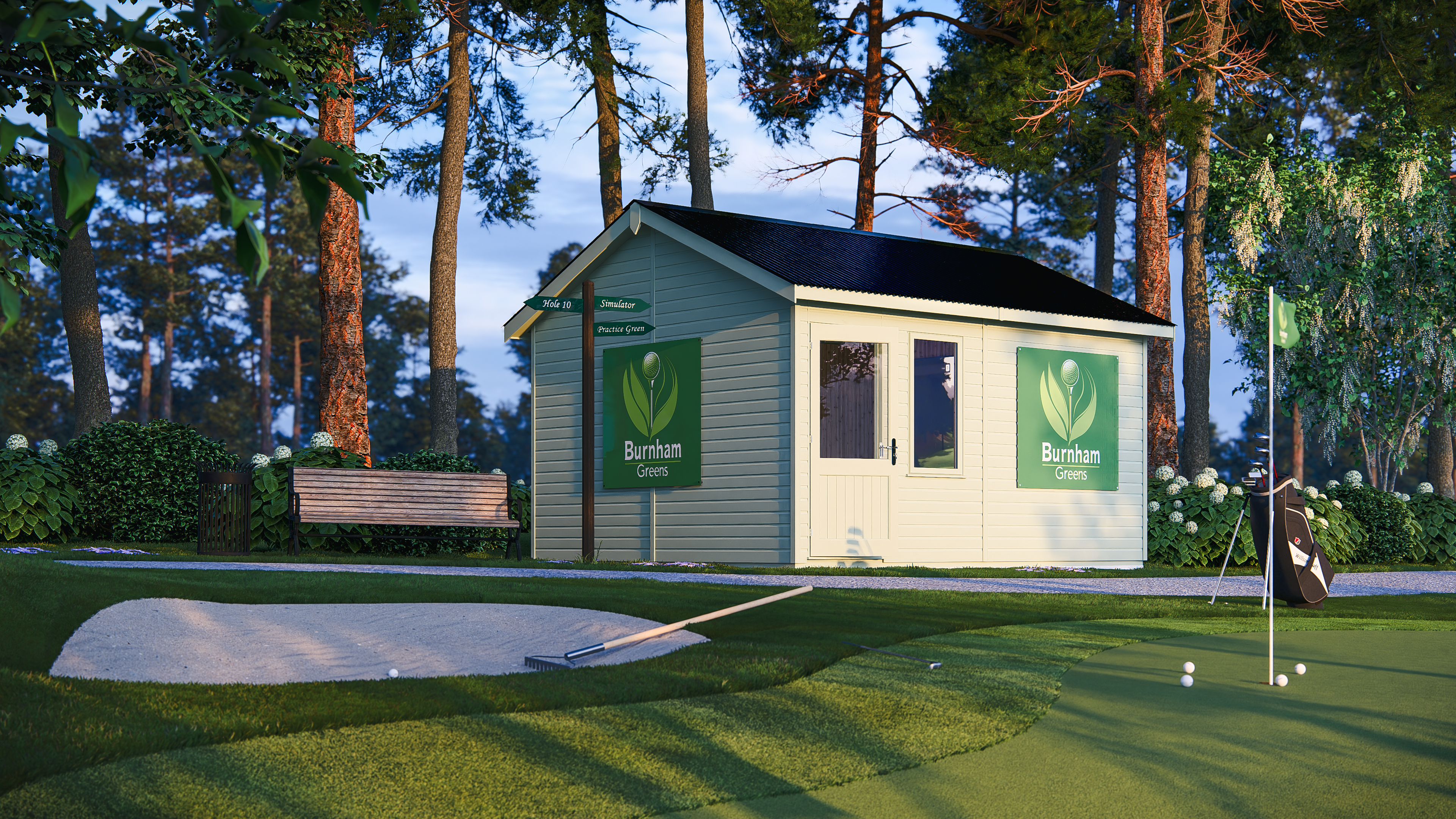 Golf Simulator Concept ©Crane Garden Buildings