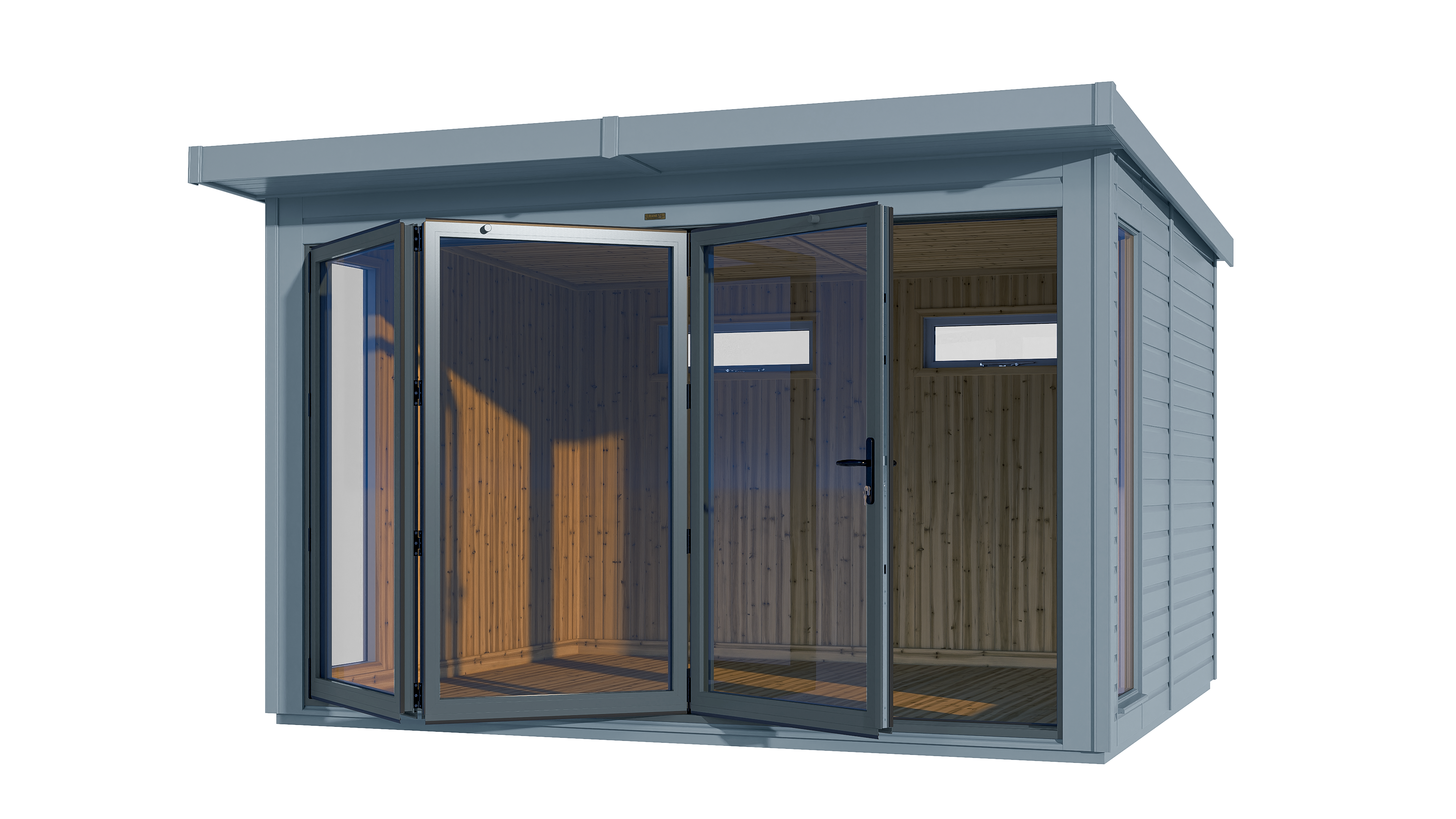 Garden Studio - Bifolding Doors ©Crane Garden Buildings