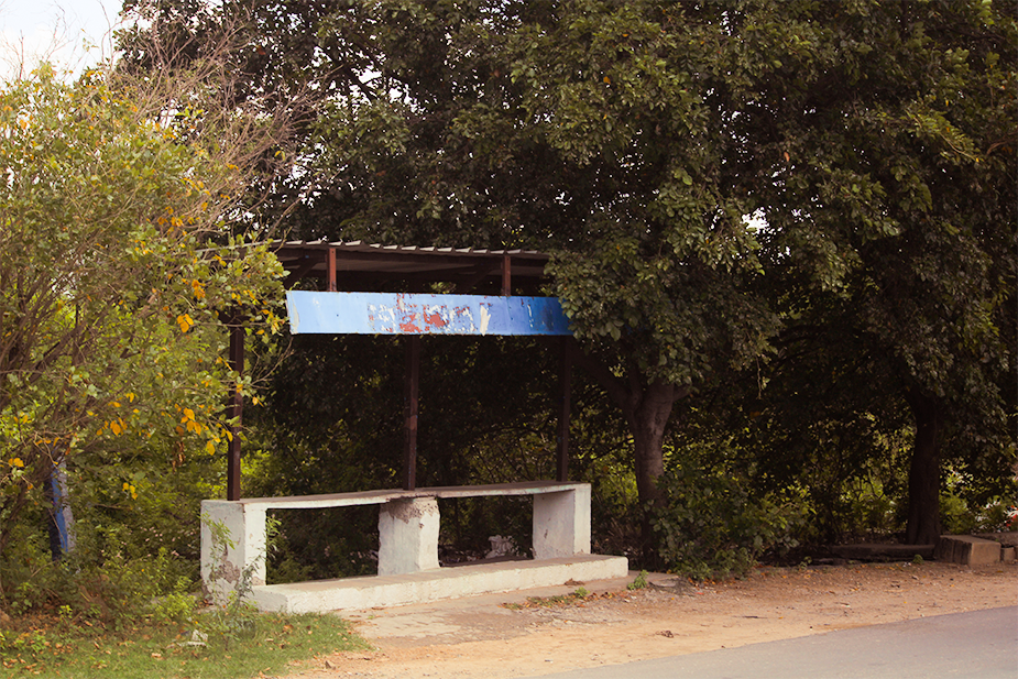 Bus Stop Near my School and Childhood Area