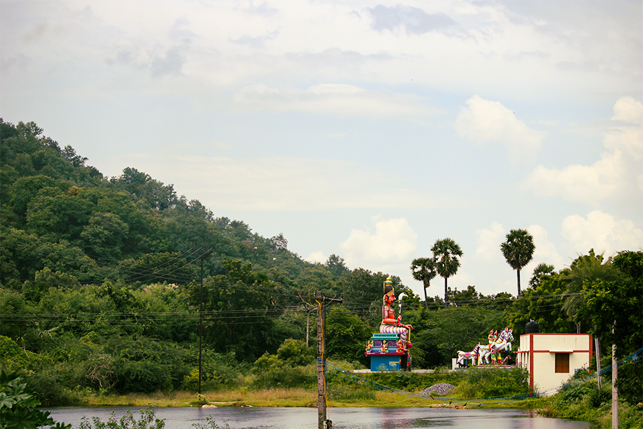 local deity (Kaaval Deivam) always at the border of the village