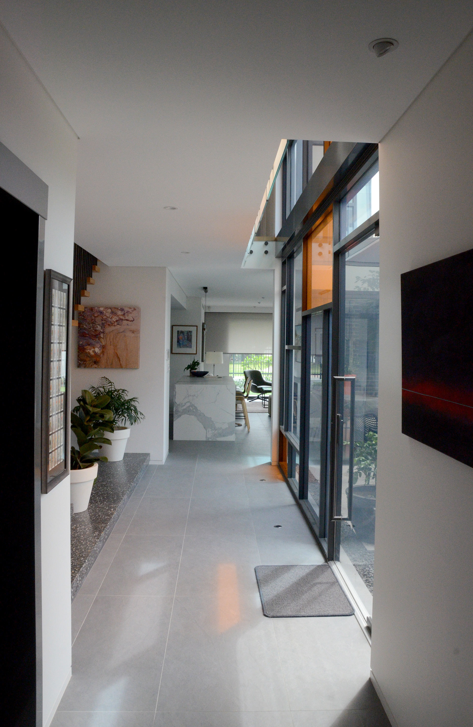 Double height glazing