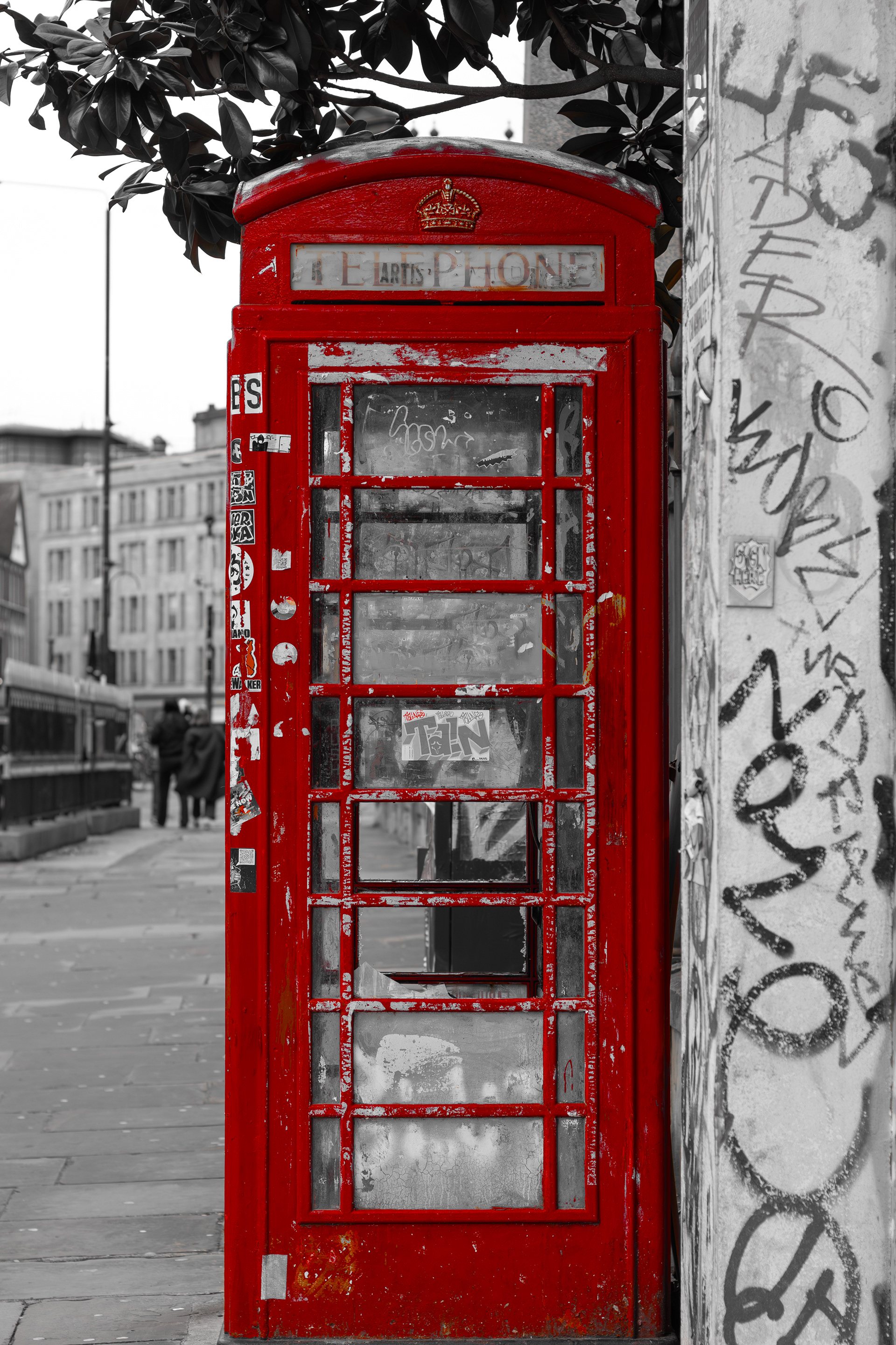 London, red telephone box