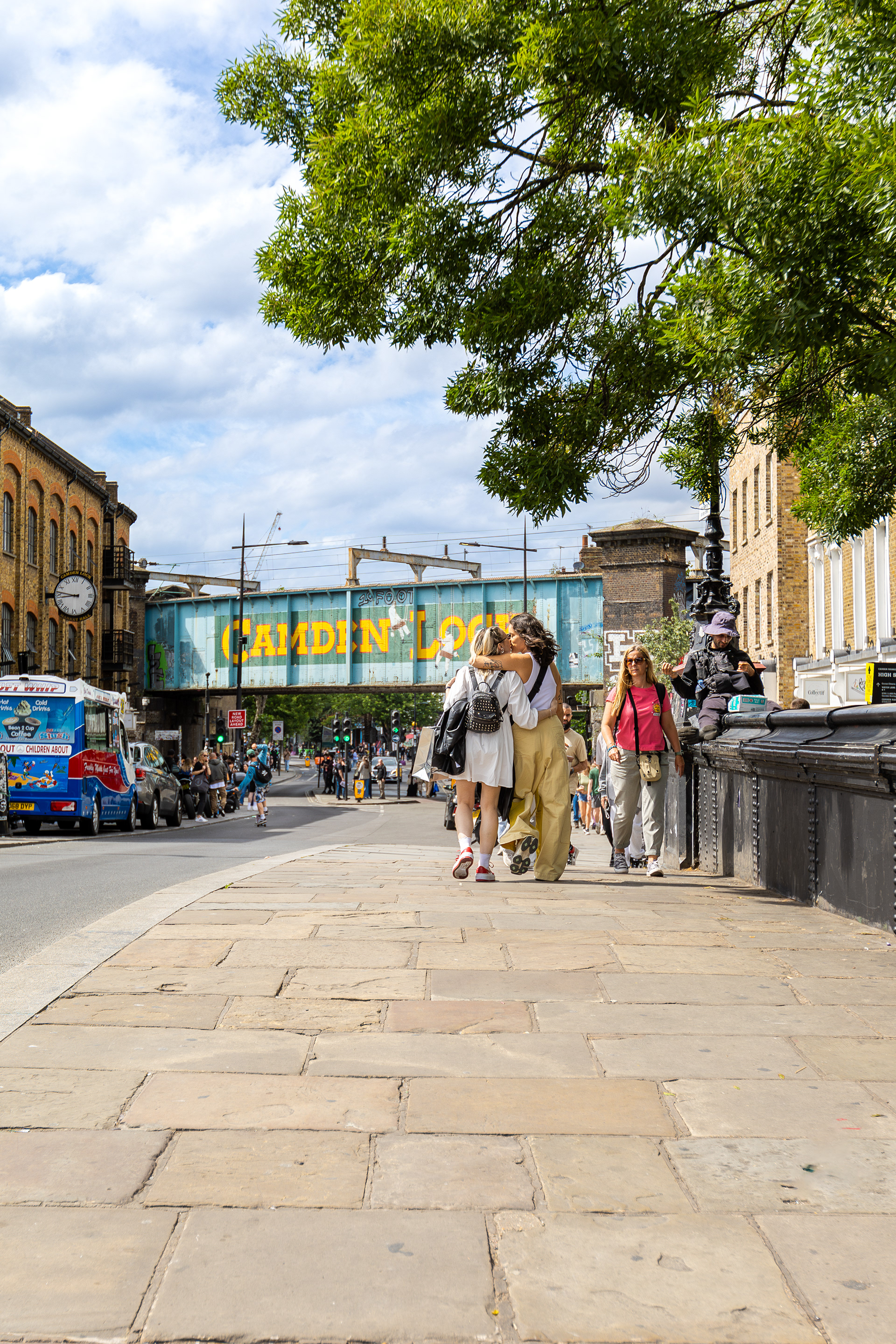 Camden market, Camden bridge, london