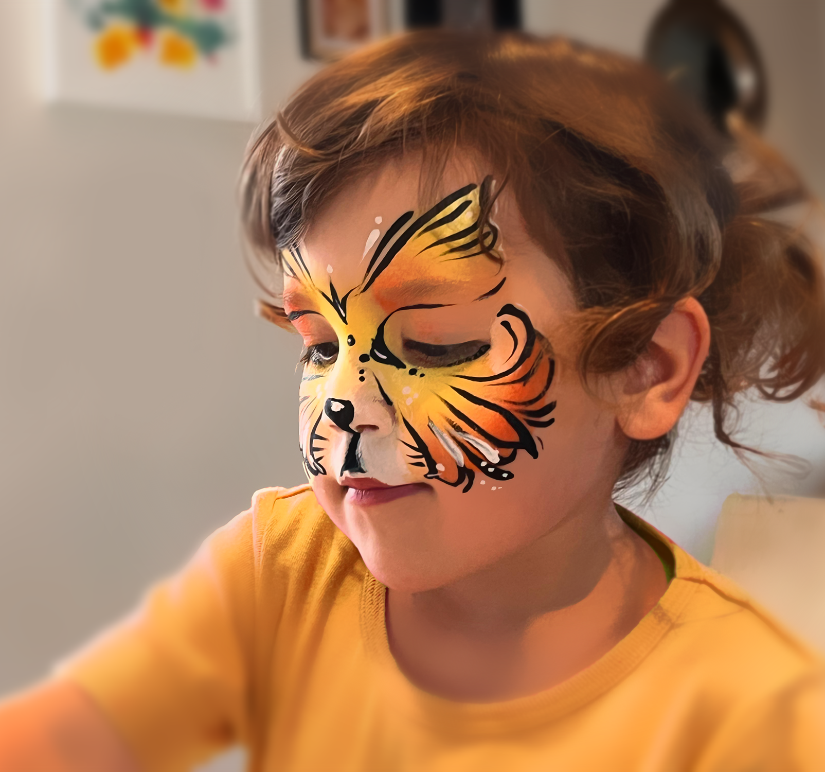 Elle hésitait entre tigre ou papillon. J'ai proposé un papillon tigré.