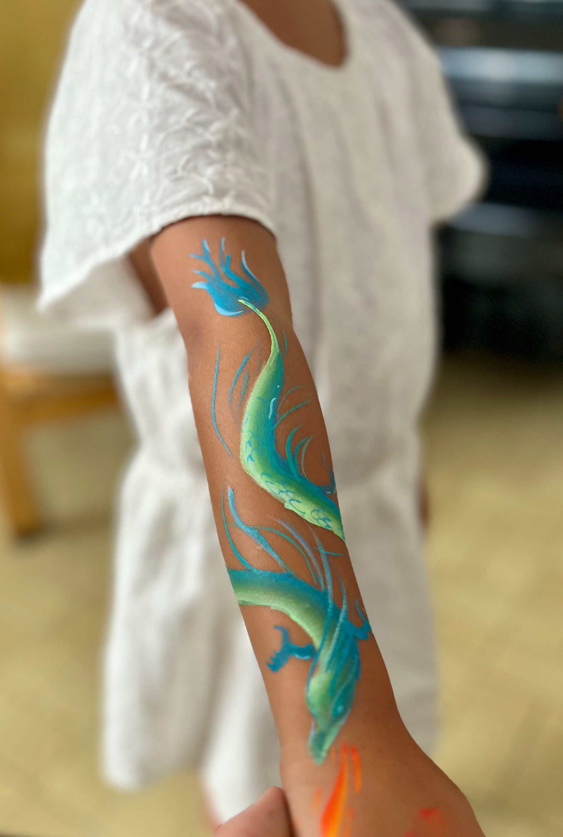 Dragon asiatique sur le bras