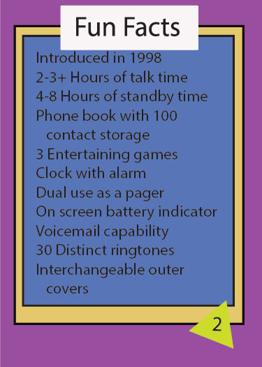 Back Nokia trading card