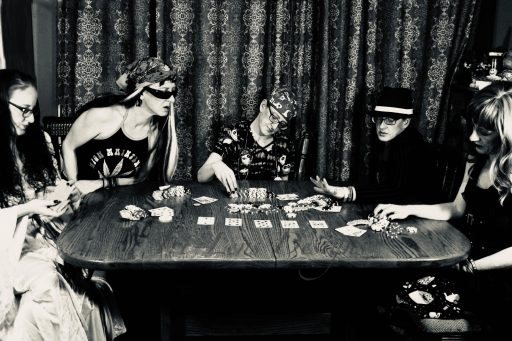 Multiple Me composition in Black and white