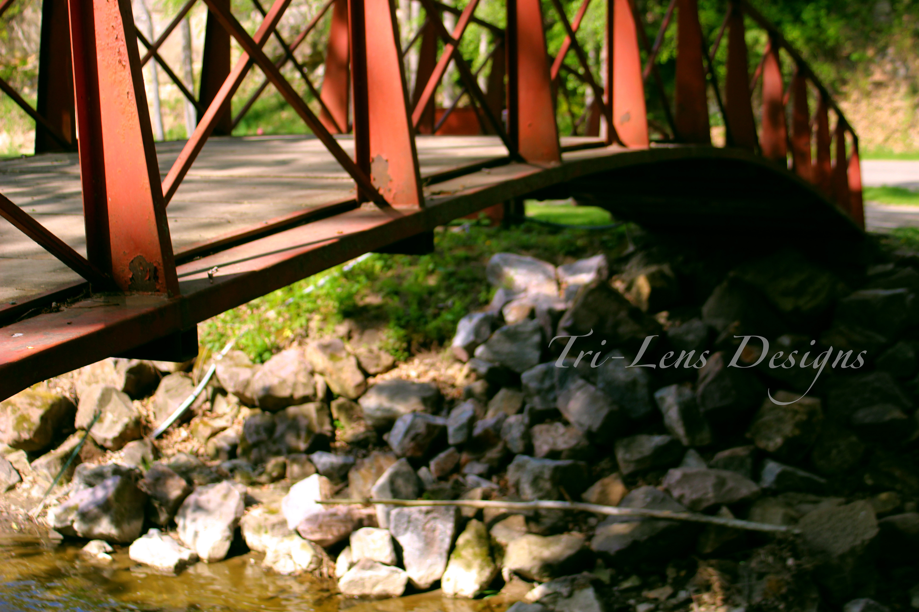 Landscape bridge Seven Mile Creek, MN