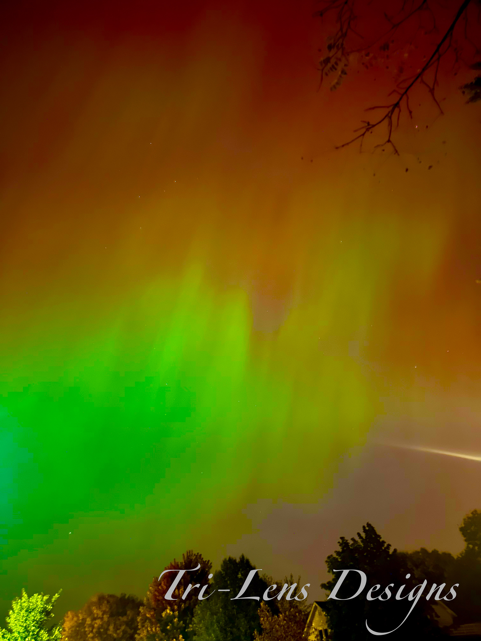 Northern lights St Peter MN in town