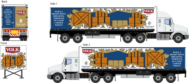 Volk trucking wrap contest