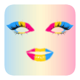 Pan lips and eyes