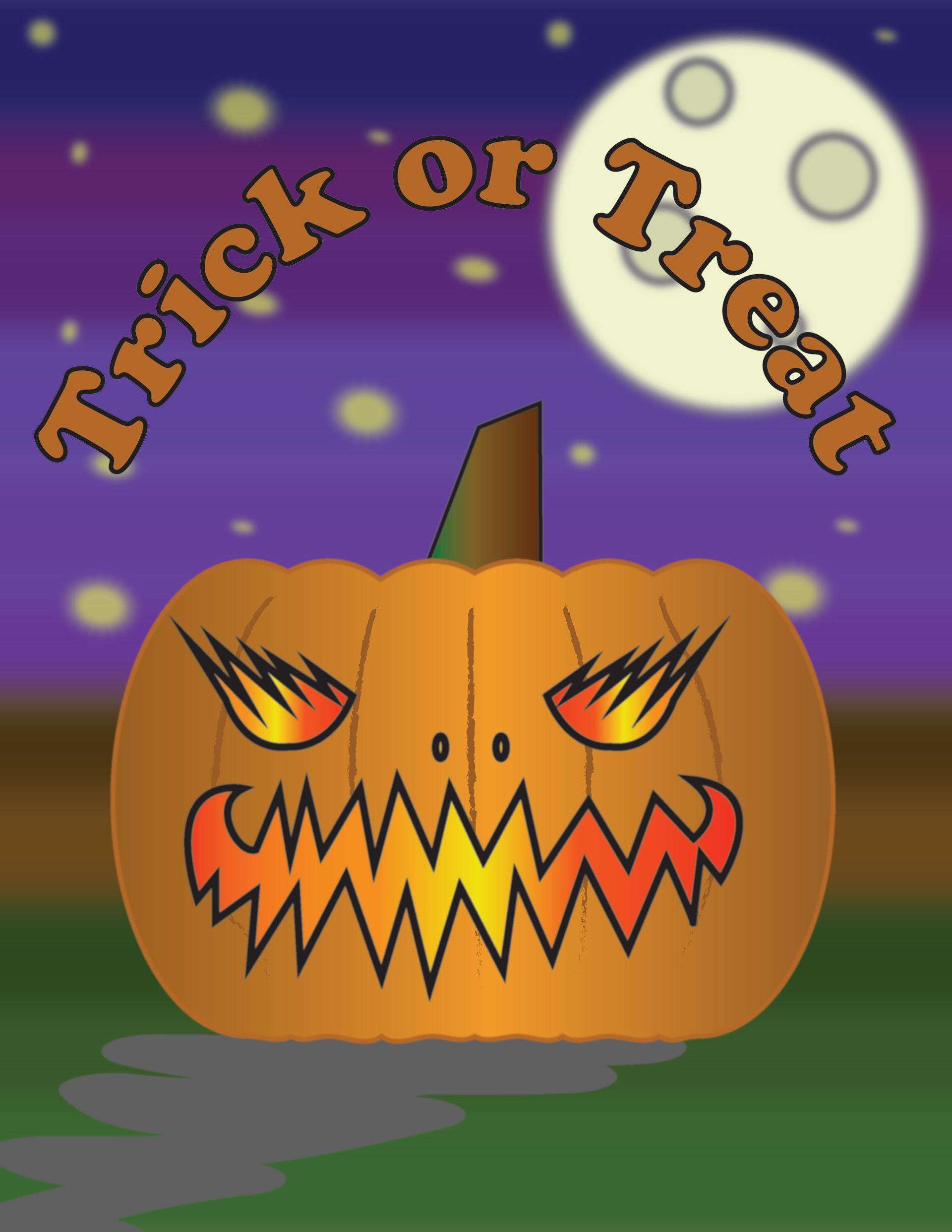 Trick or Treat Halloween Poster