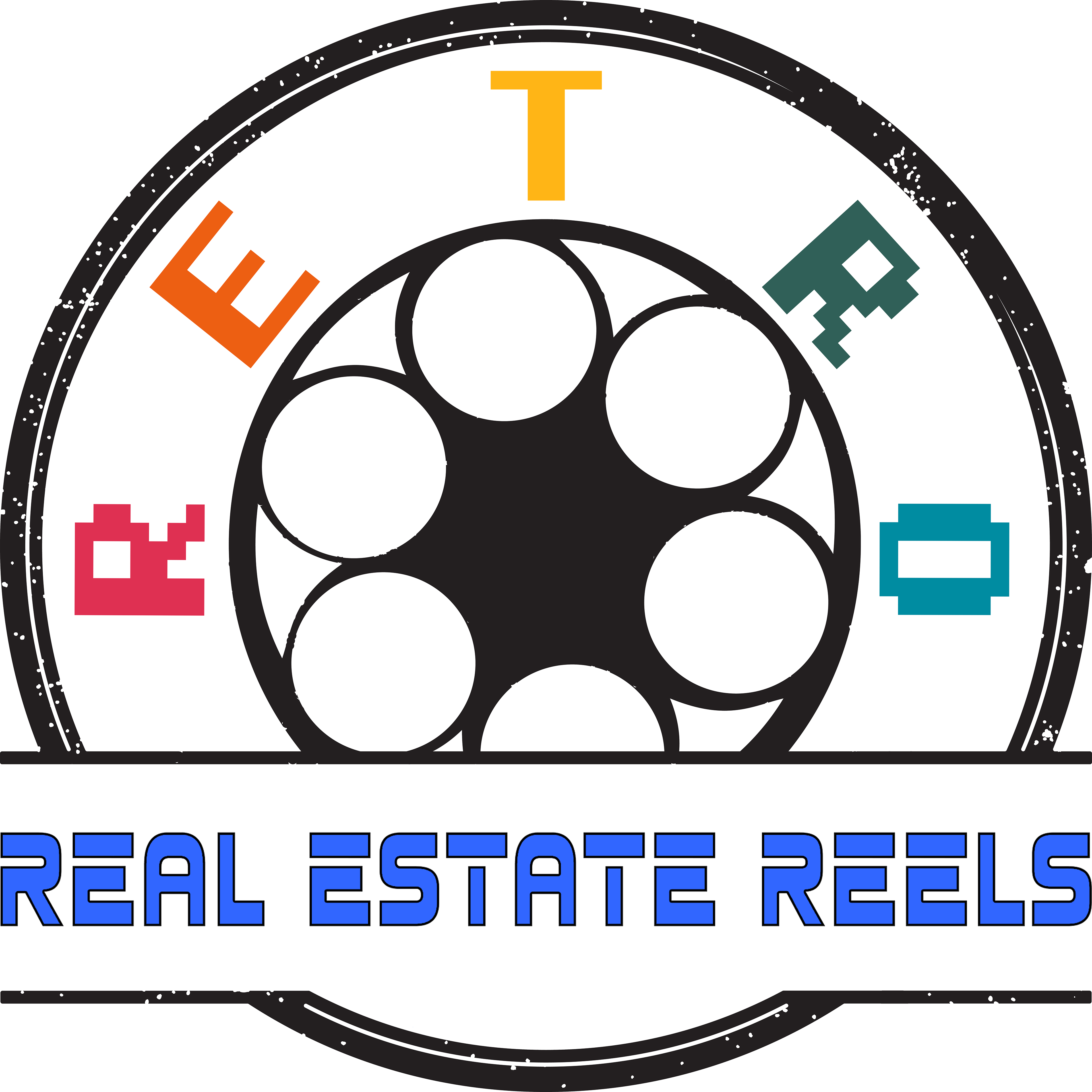 Retro Real Estate Reels Logo