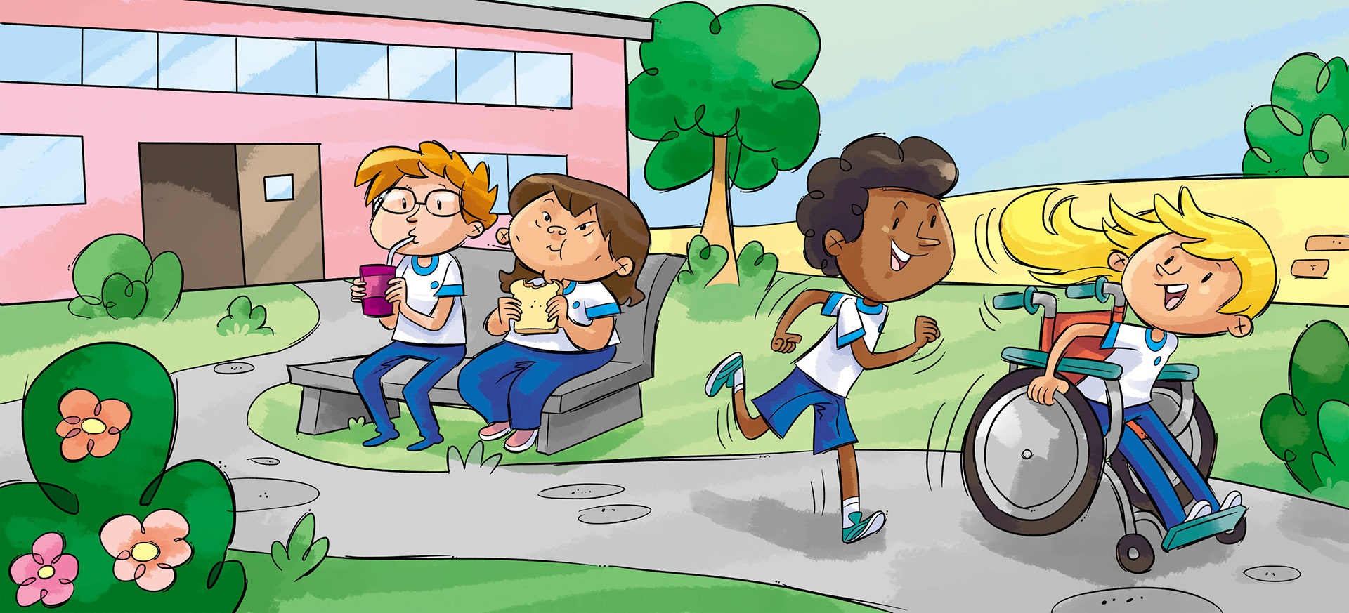 Arte produzida para a Editora Cidadania. Todos os direitos reservados. Desenho e cores Caio Boracini, arte final Laercio Lima