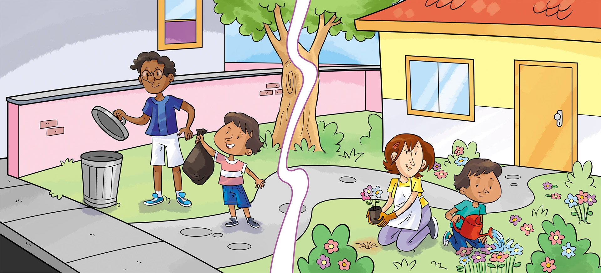 Arte produzida para a Editora Cidadania. Todos os direitos reservados. Desenho e cores Caio Boracini, arte final Laercio Lima