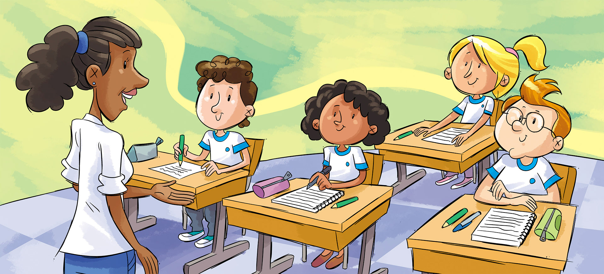 Arte produzida para a Editora Cidadania. Todos os direitos reservados. Desenho e cores Caio Boracini, arte final Laercio Lima