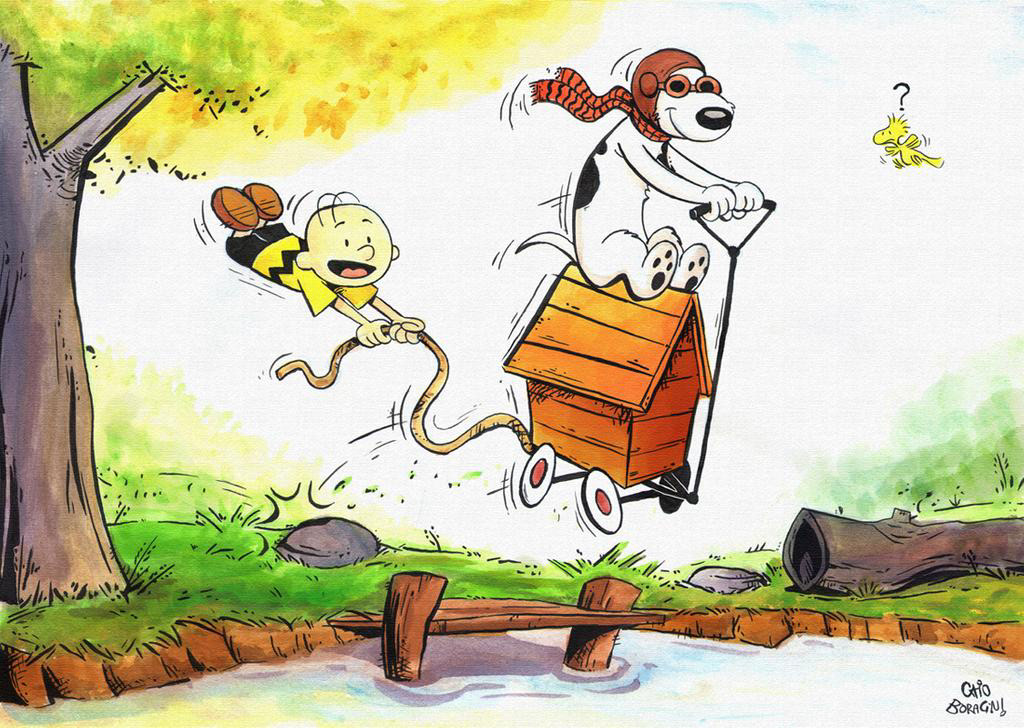 Fanart Peanuts e Calvin & Haroldo
