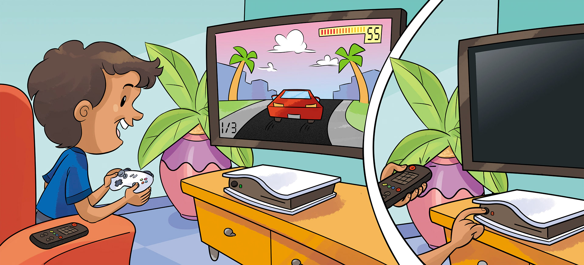 Arte produzida para a Editora Cidadania. Todos os direitos reservados. Desenho e cores Caio Boracini, arte final Laercio Lima