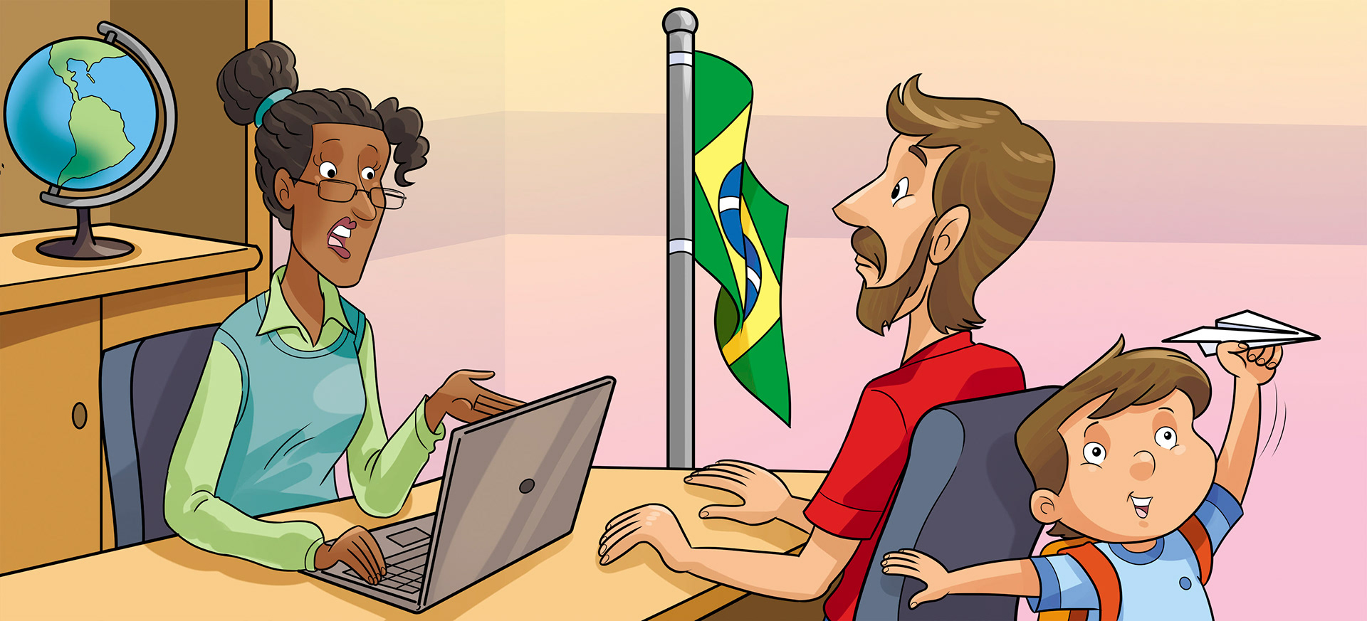 Arte produzida para a Editora Cidadania. Todos os direitos reservados. Desenho e cores Caio Boracini, arte final Laercio Lima