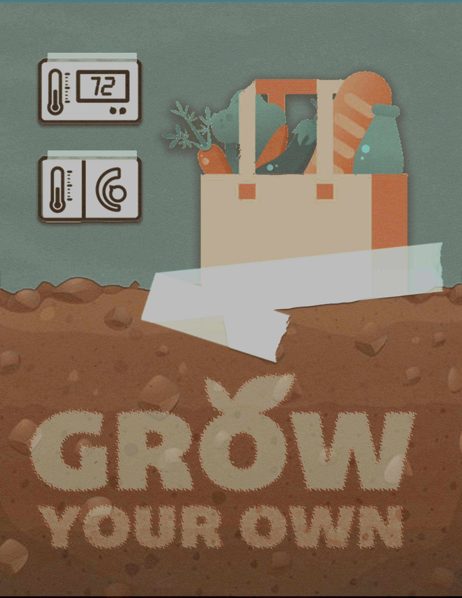 Climate Action: Switch your thermostat to energy-saving mode, Use reusable shopping bags & Grow your own