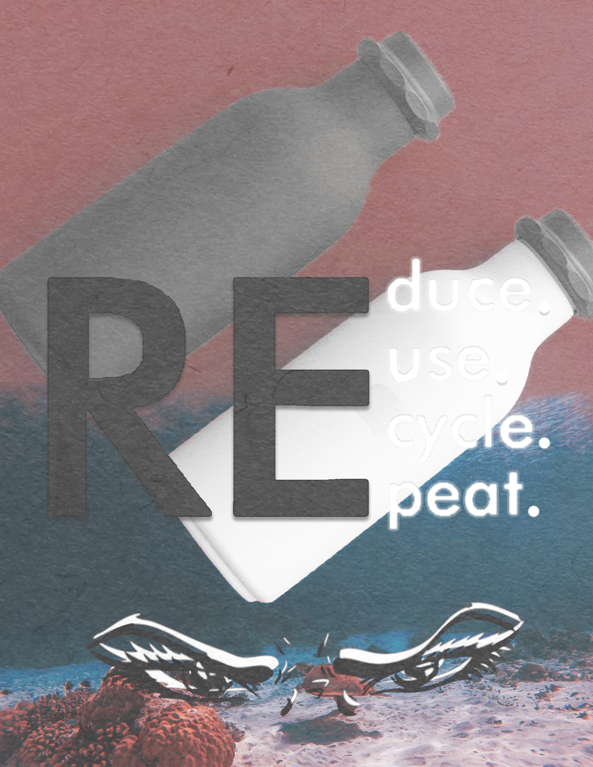 Climate Action: Recycle & Use reusable bottles - no more plastic!