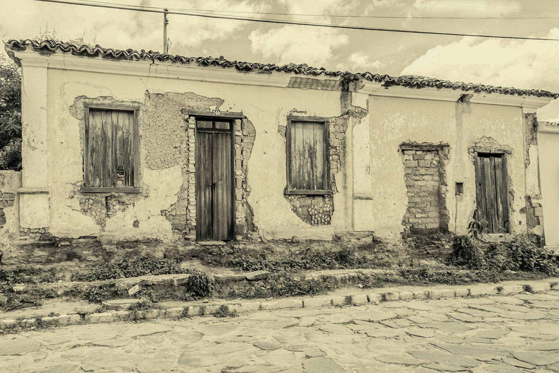 Historic house awaiting restoration