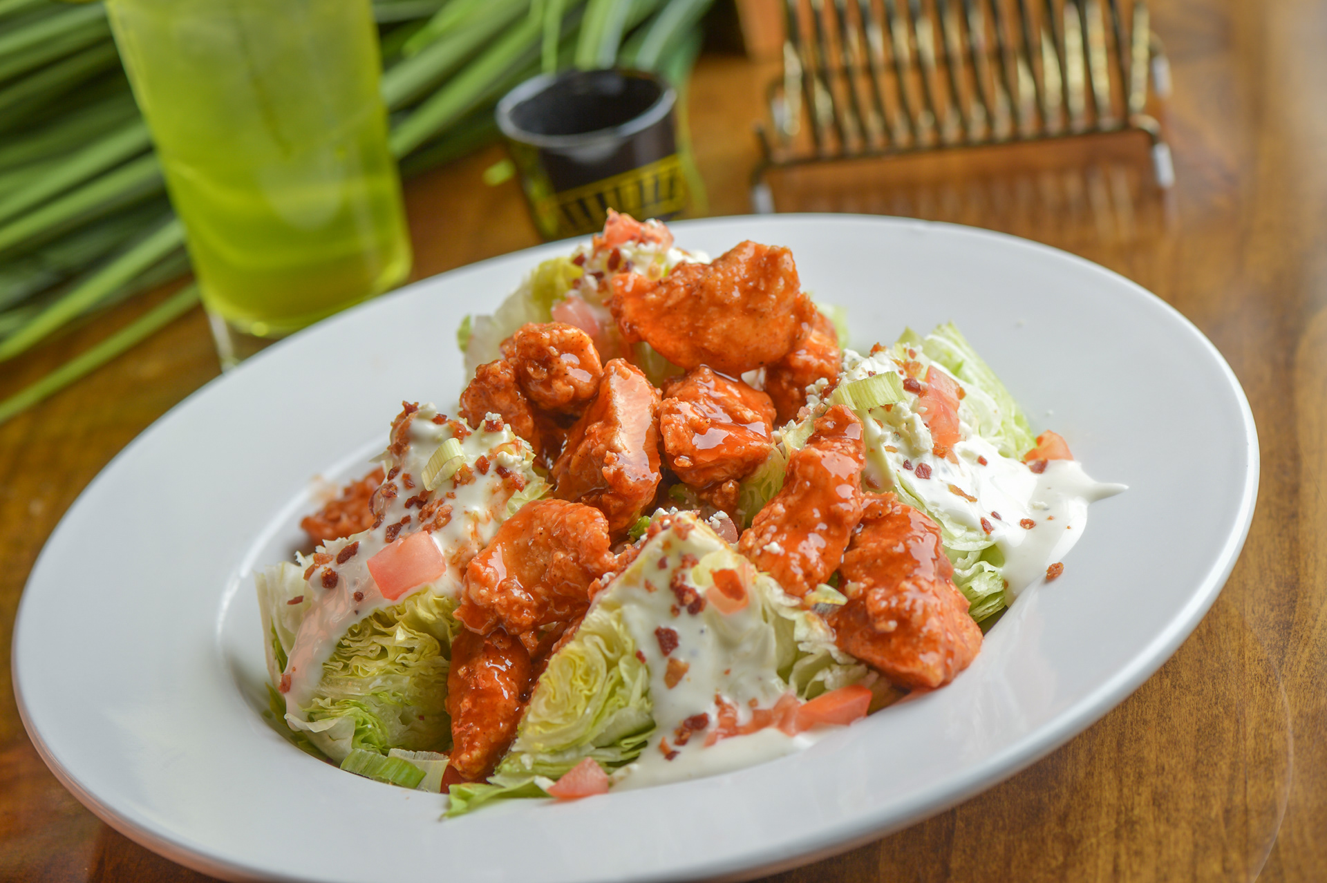 Wedge Salad with Buffalo Tenders