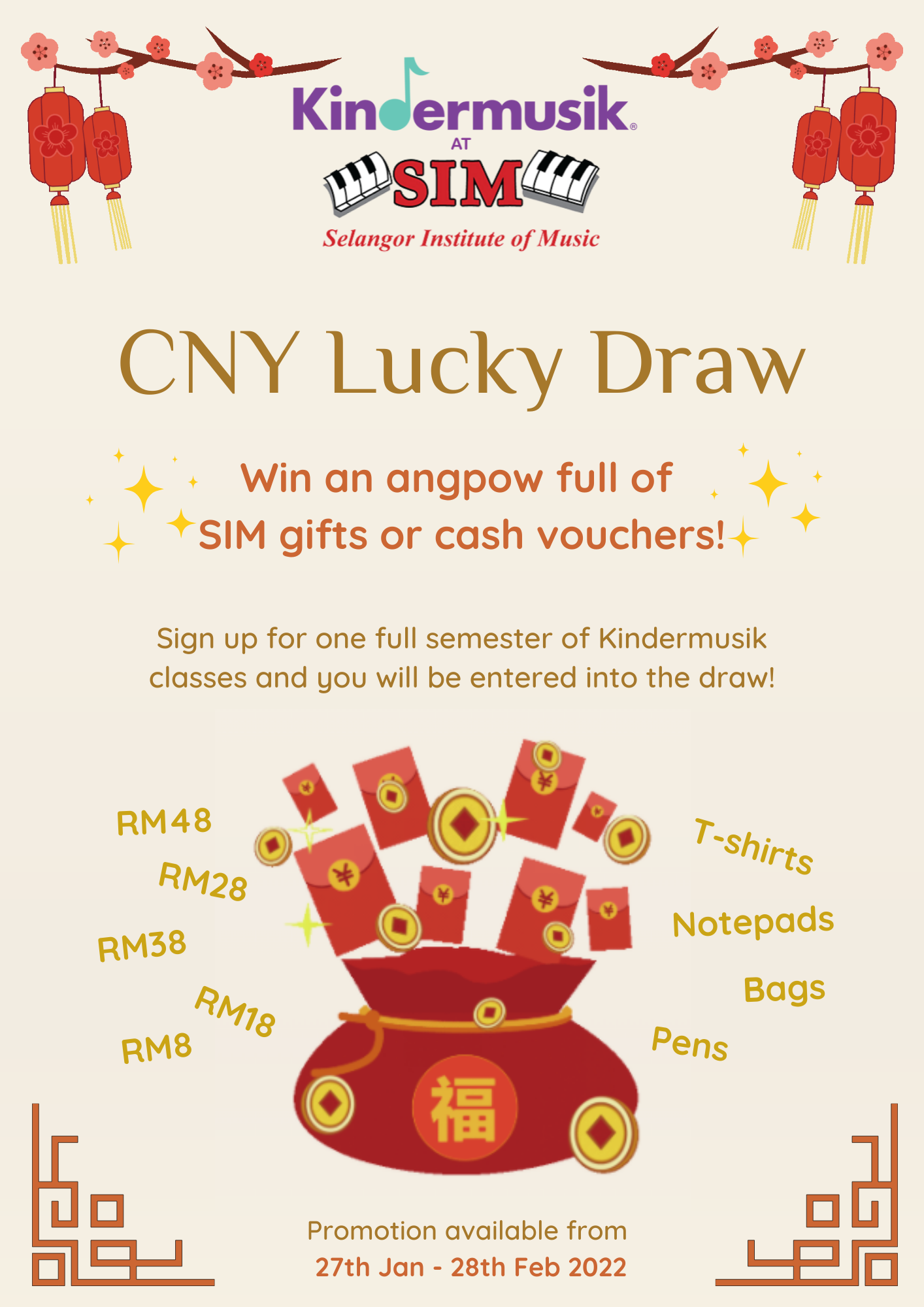 Lucky draw poster