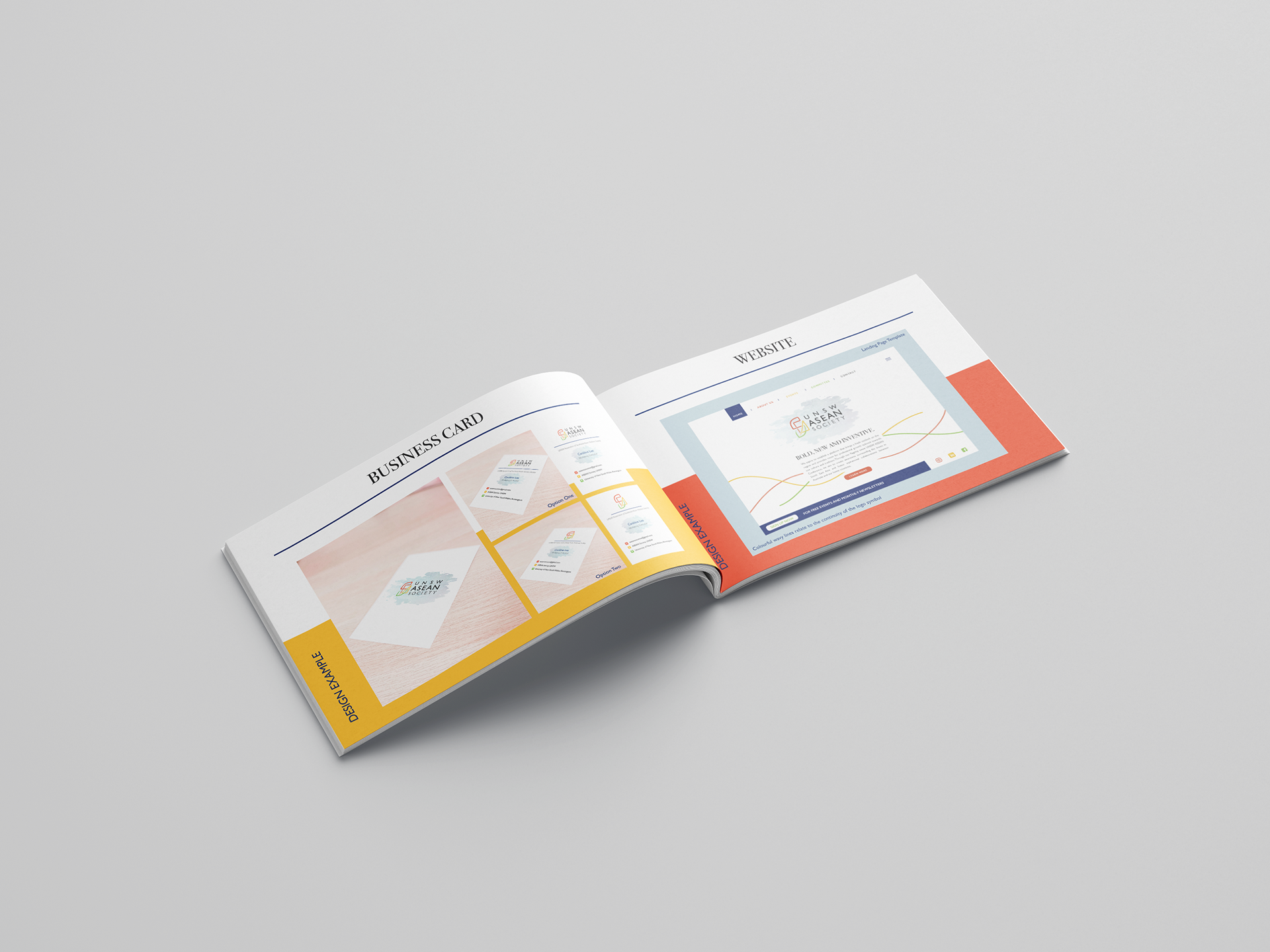 UNSW ASEAN Society Branding Style Guide Mockup
