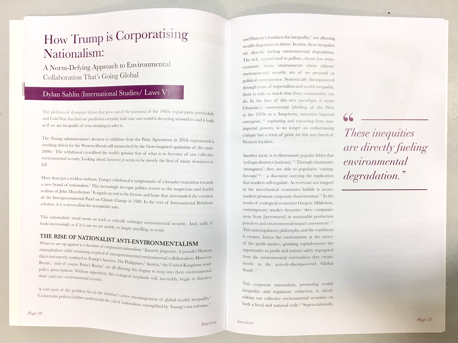 Issue 1 Final printed article example