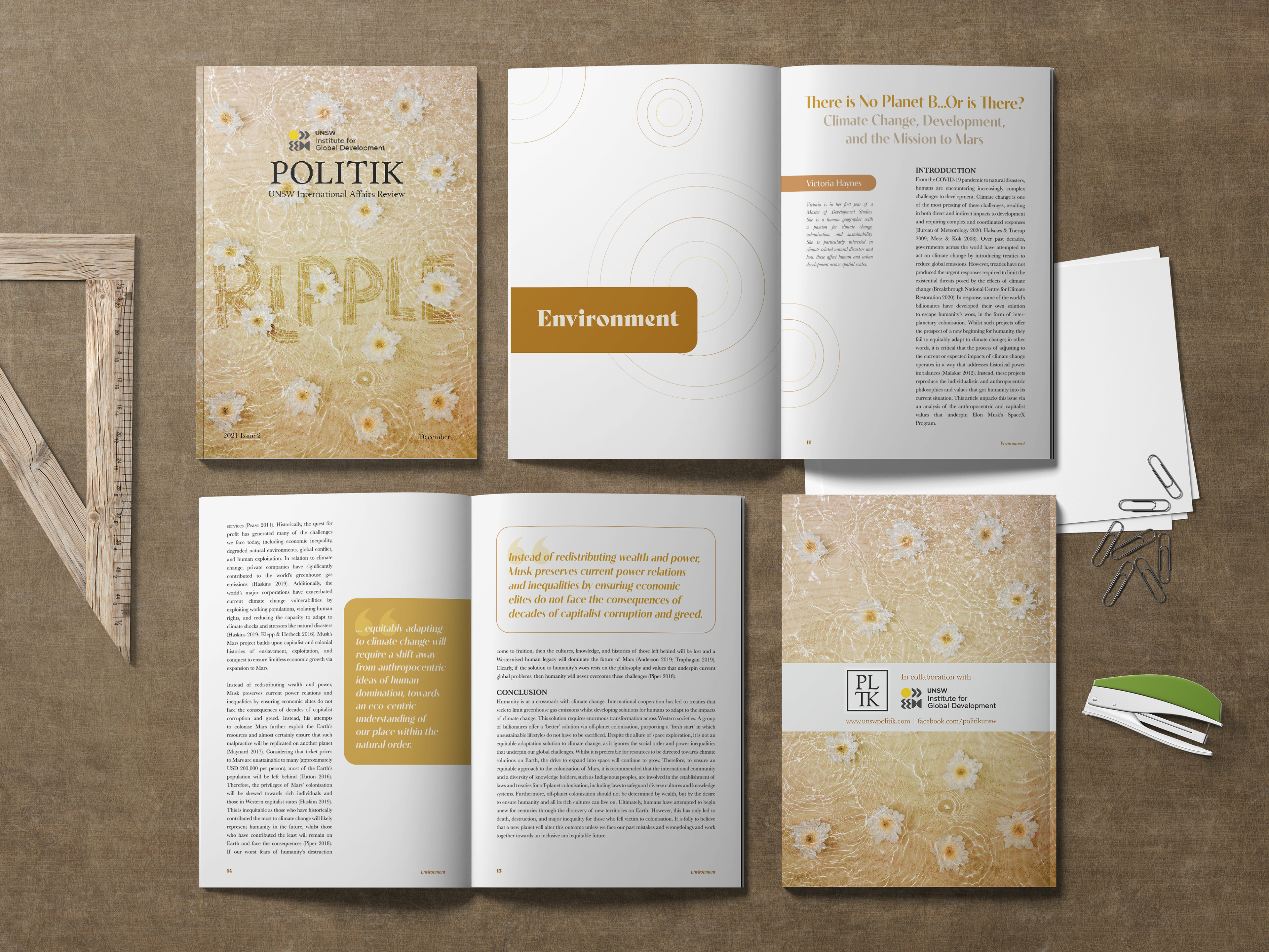 Ripple Layout Design mockup