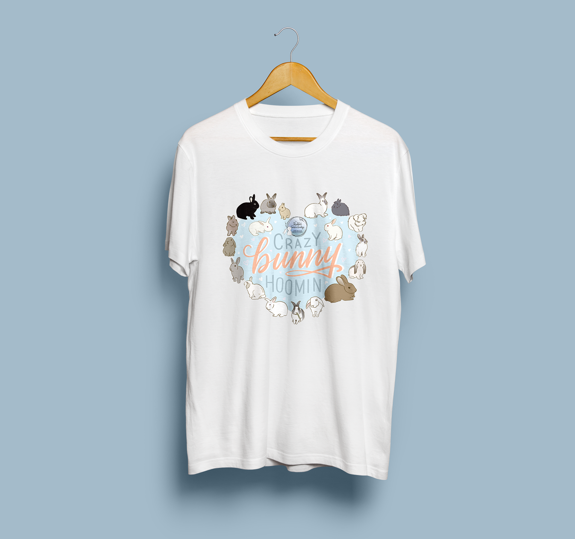 Crazy Bunny Hoomin White shirt