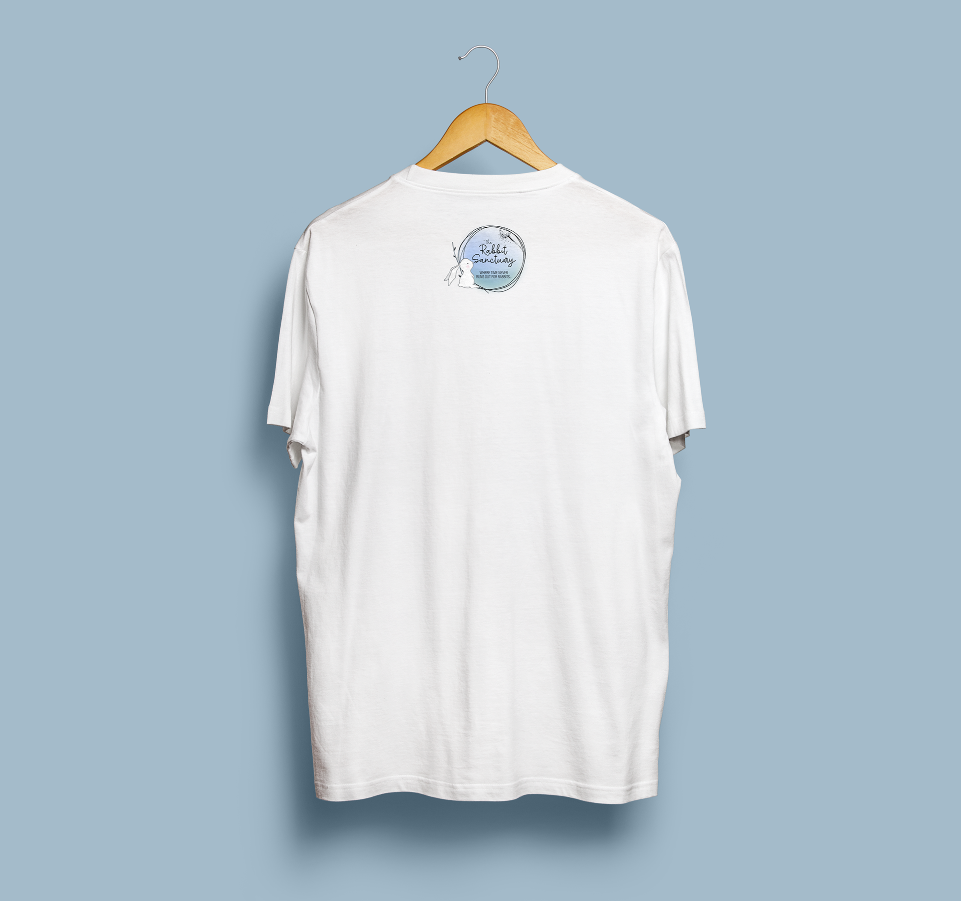 Crazy Bunny Hoomin White shirt back