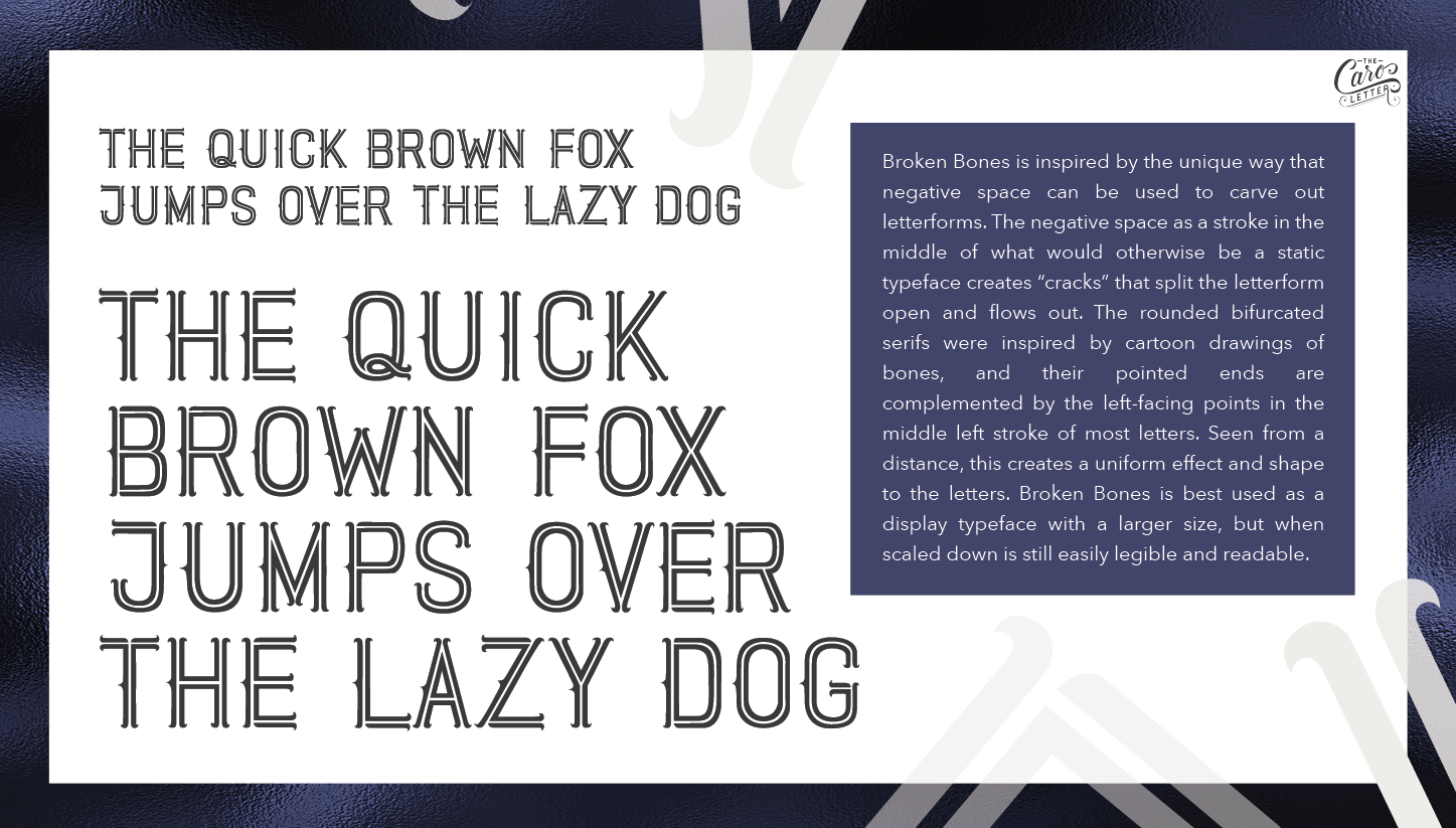 Broken Bones Typeface