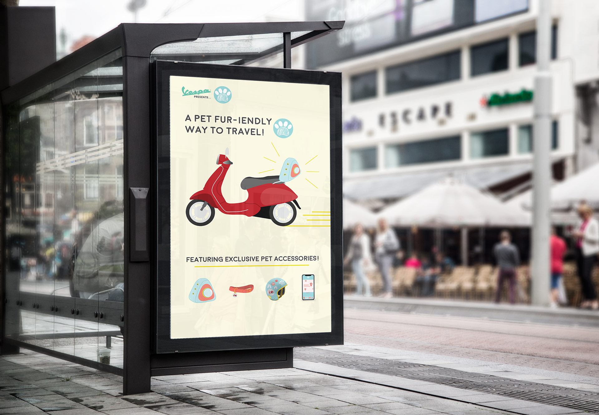Bus Shelter Mockup
