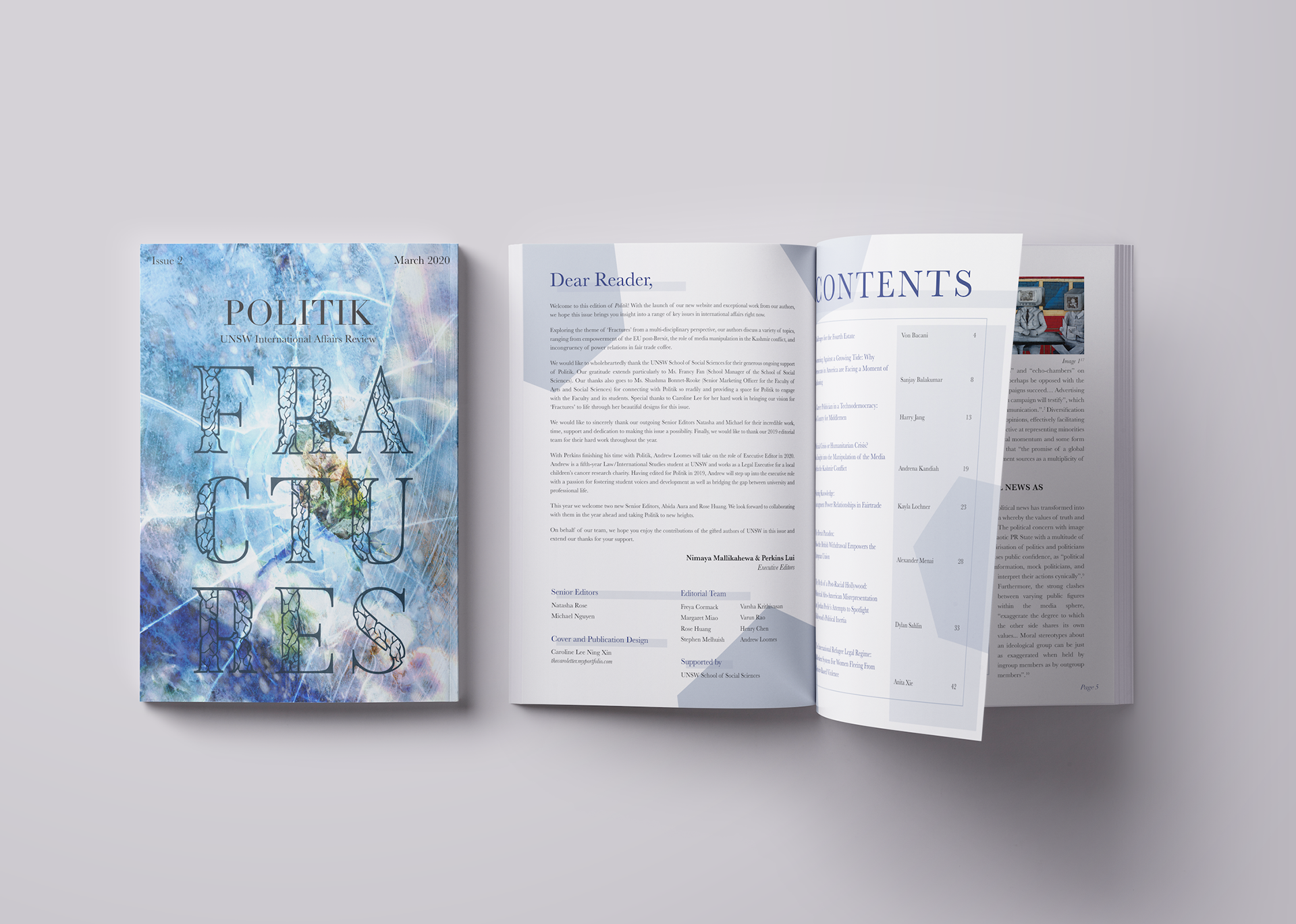 Fractures Cover and Layout Design
