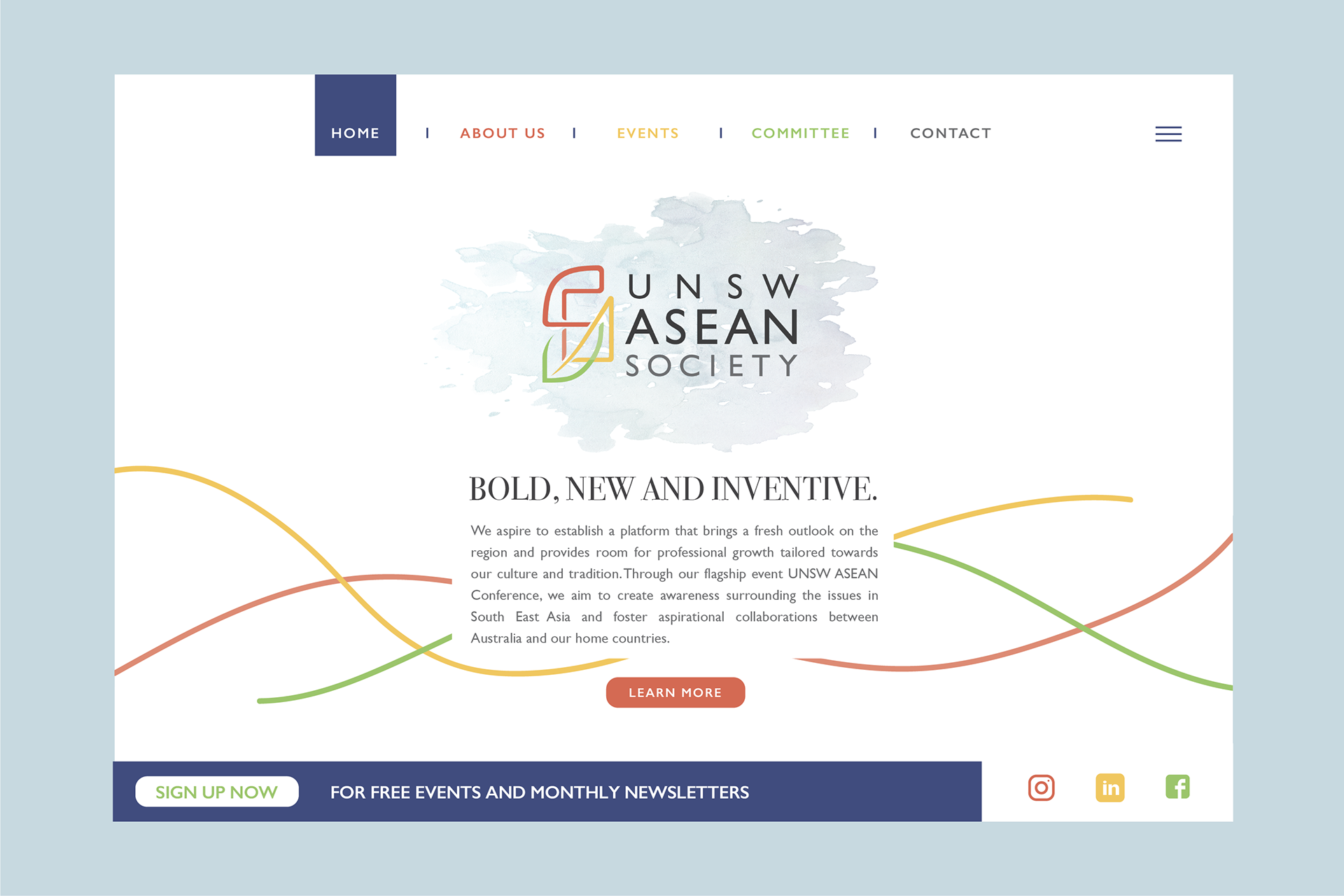 Website Landing Page Mockup