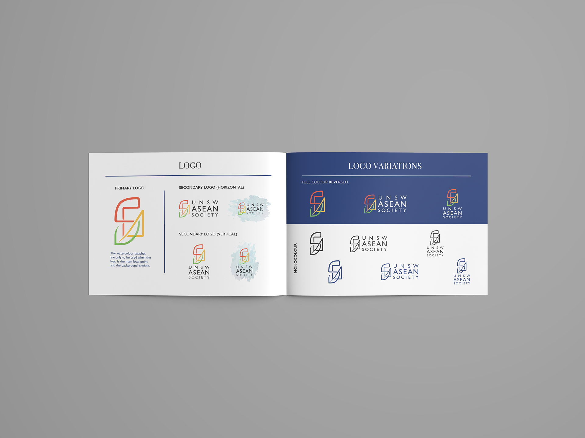 UNSW ASEAN Society logo Style Guide Mockup