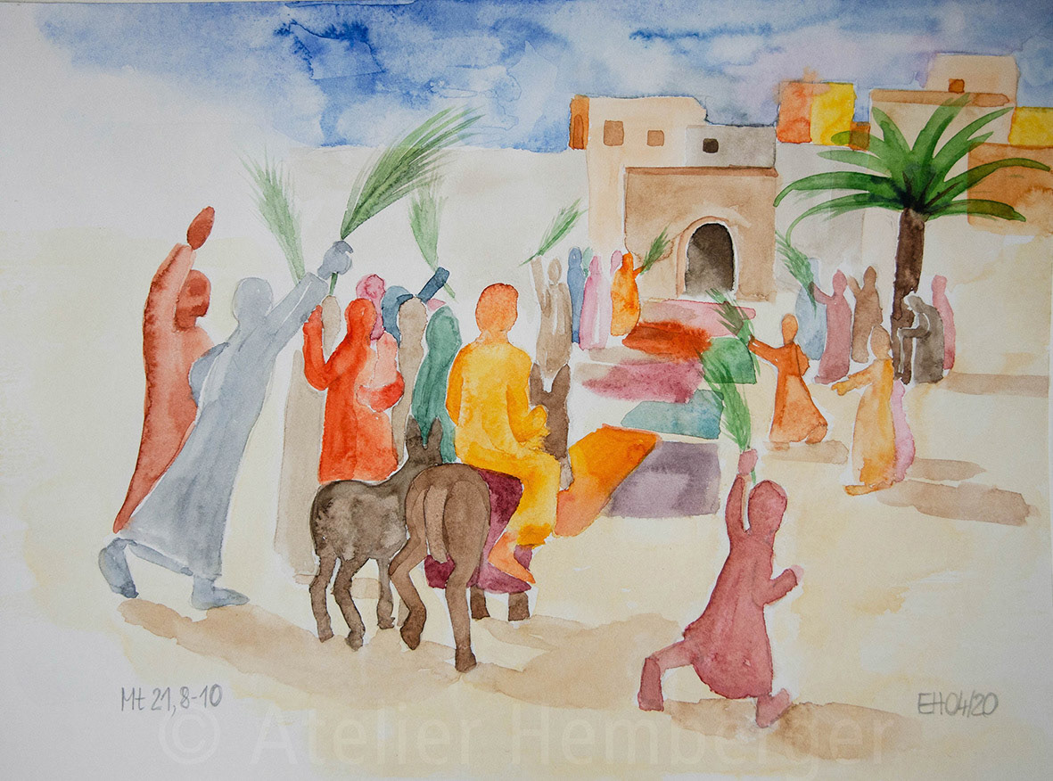 19A | Palmsonntag | Einzug in Jerusalem | Mt 21,8-10