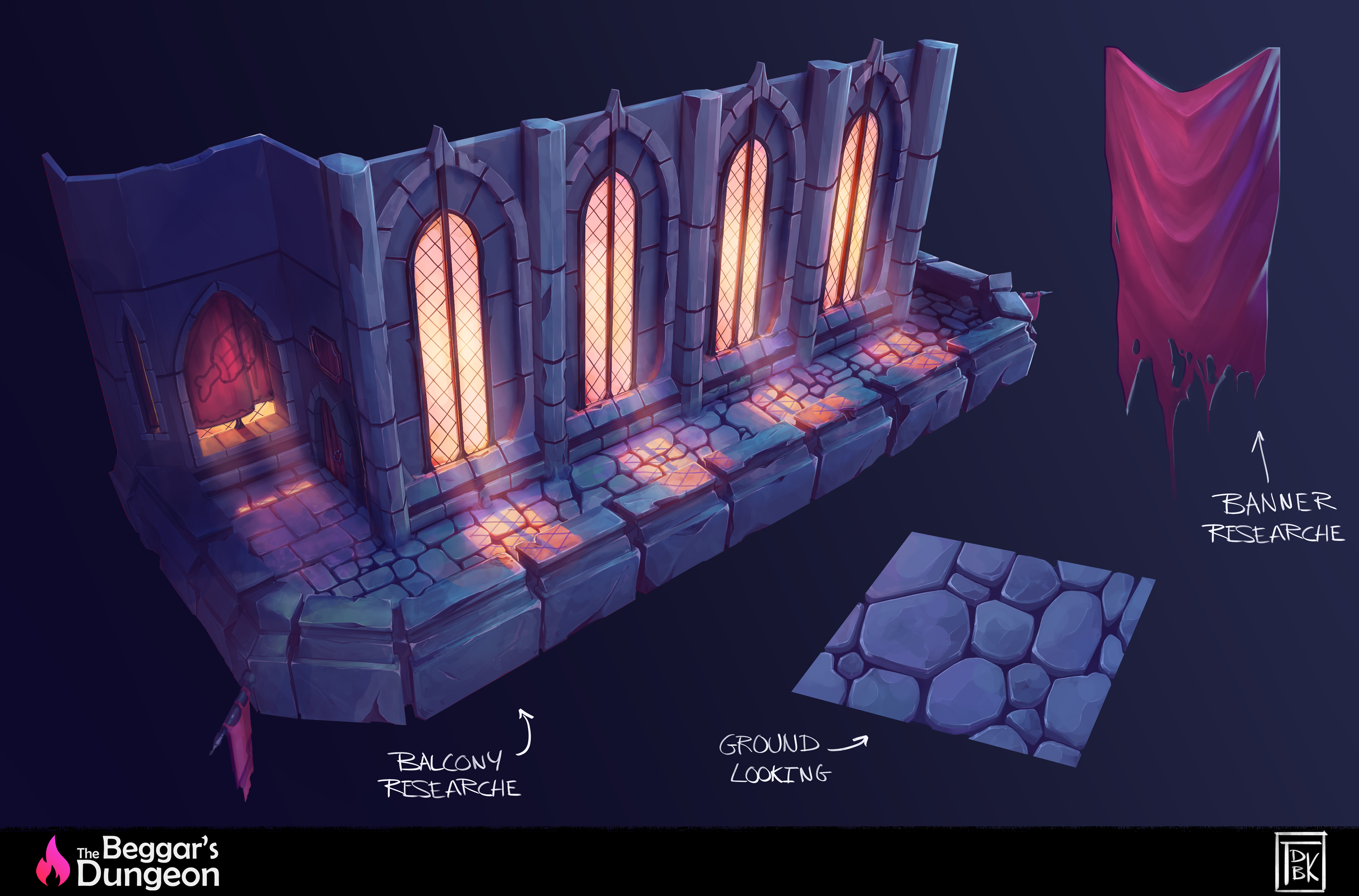 Digital Painting / Balcony Researches (2025) Personal Work