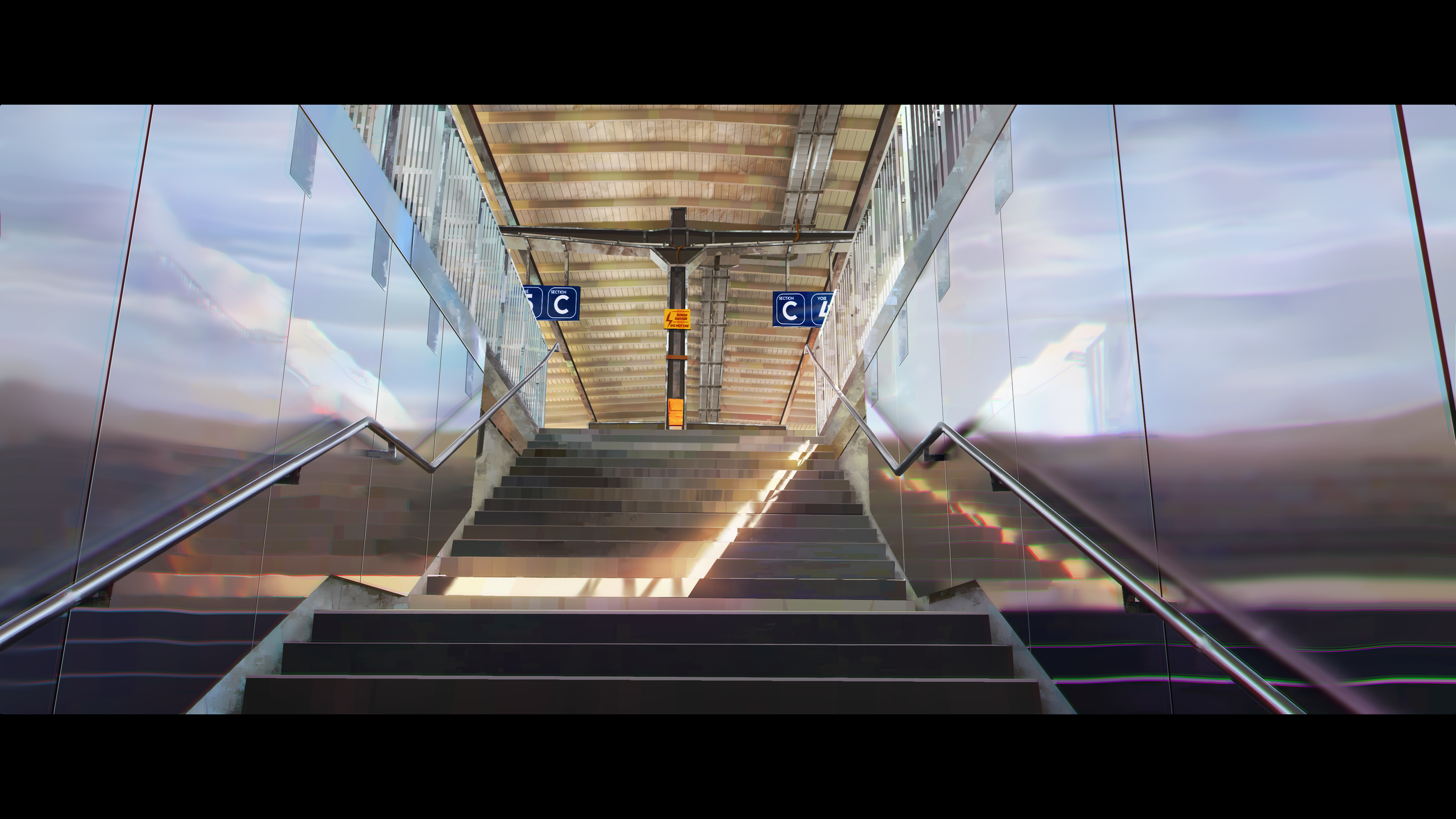 Digital Painting / Subway Entrance (2023) Personal Work