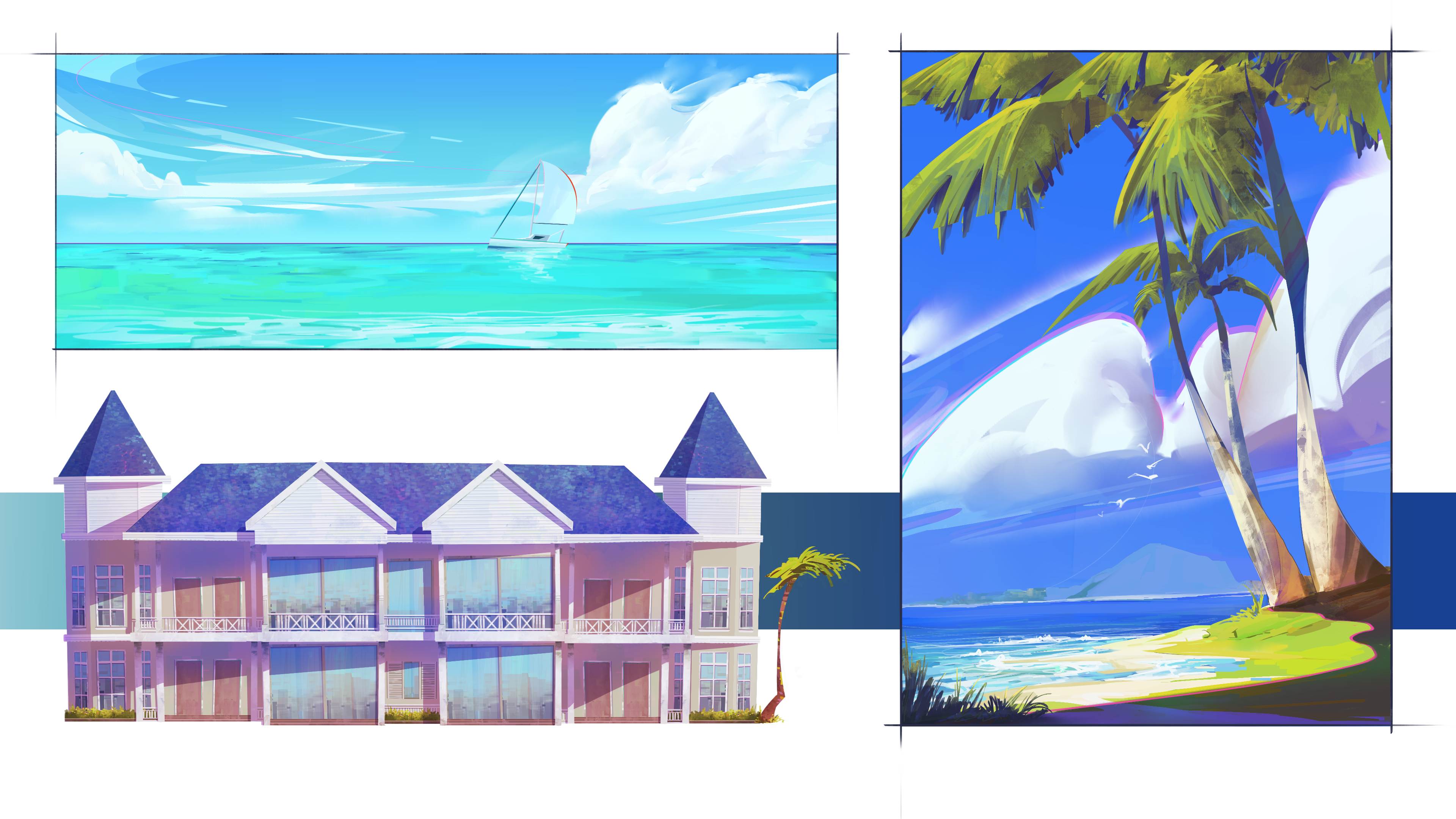 Digital Painting / Maurice Island (2023) Personal Work