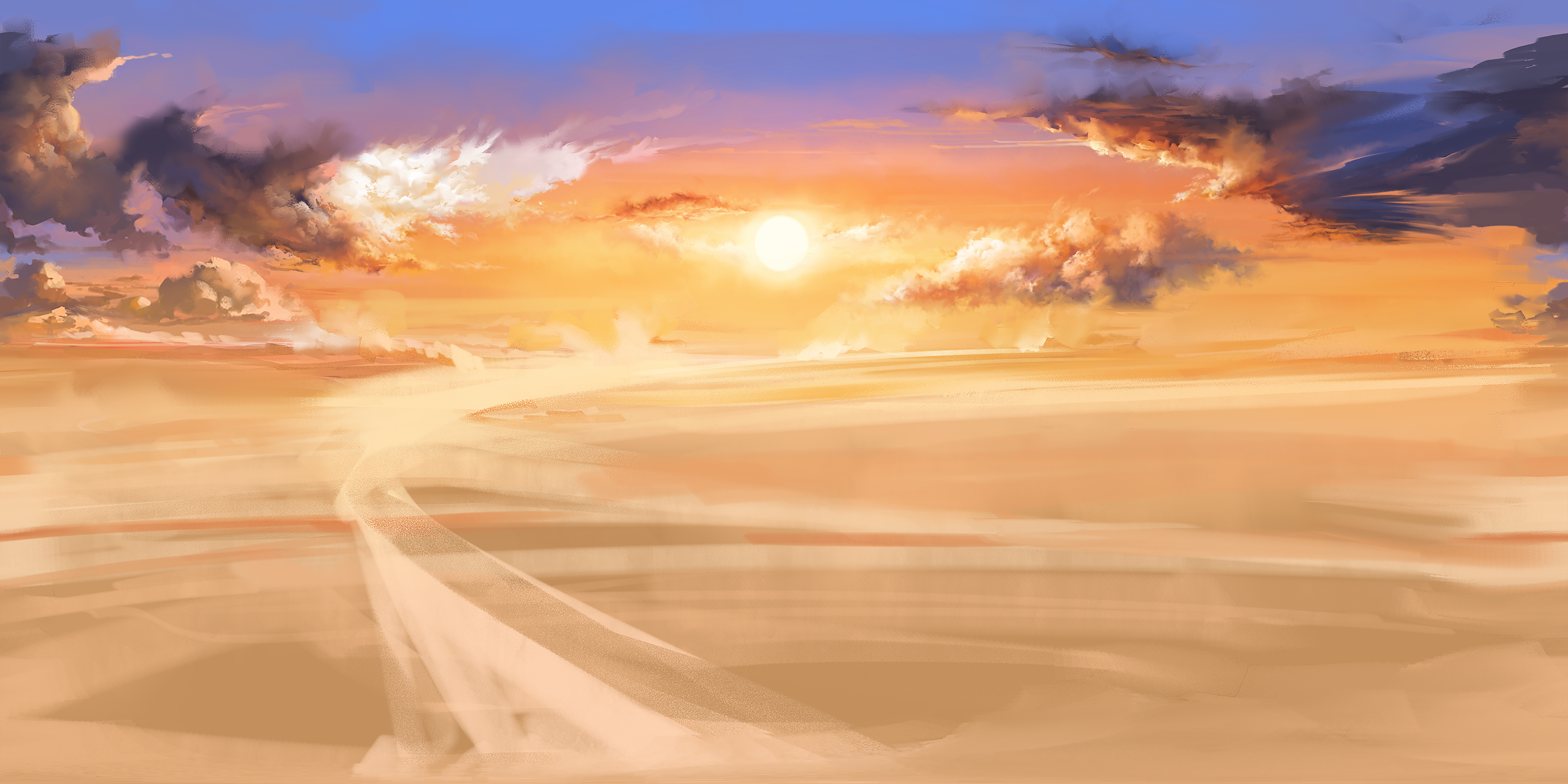 Digital Sky/Clouds Matte Painting (2023)