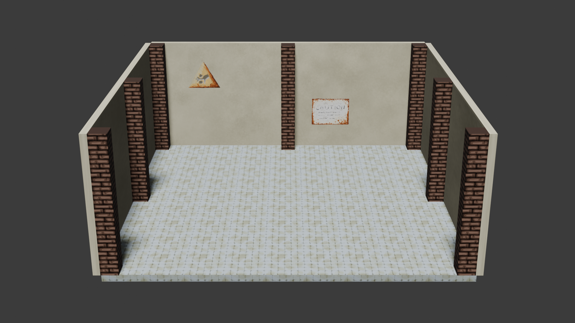 Mock-up meiner Texturen in Blender