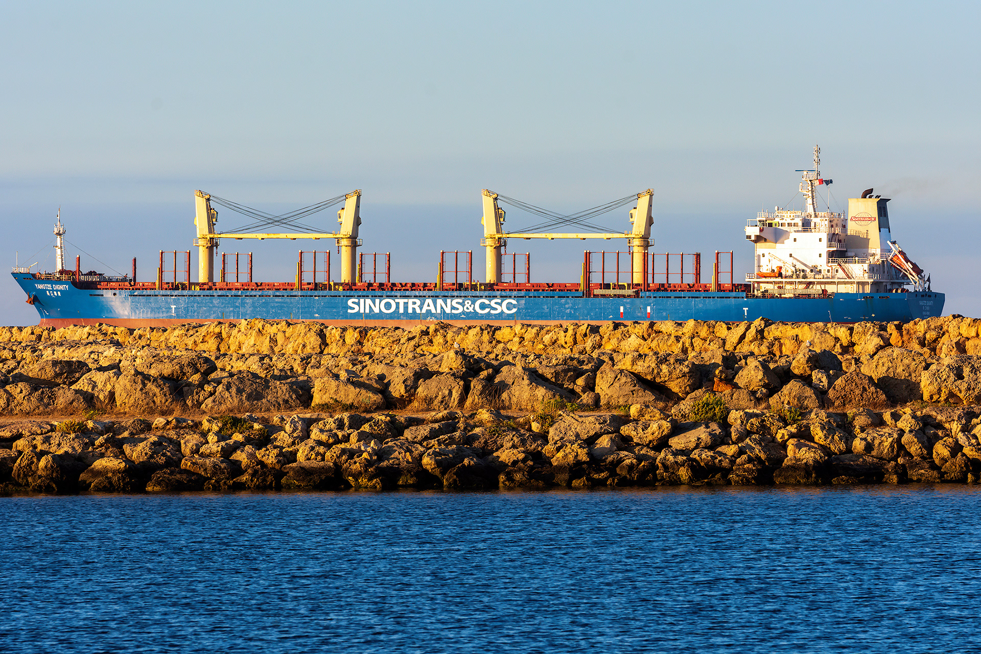 On the Rocks, freighter at Woodman Point, Perth