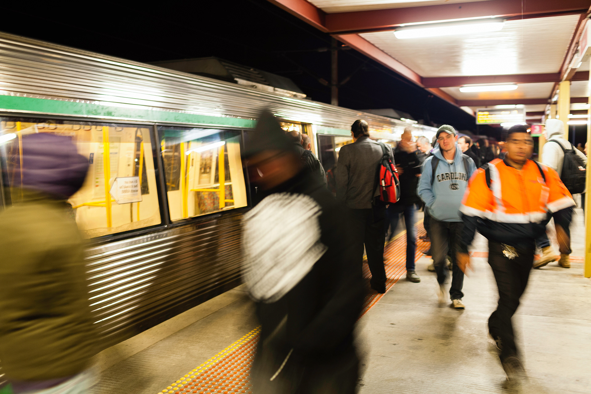 Off To Work We Go. Midland Train Station, Perth