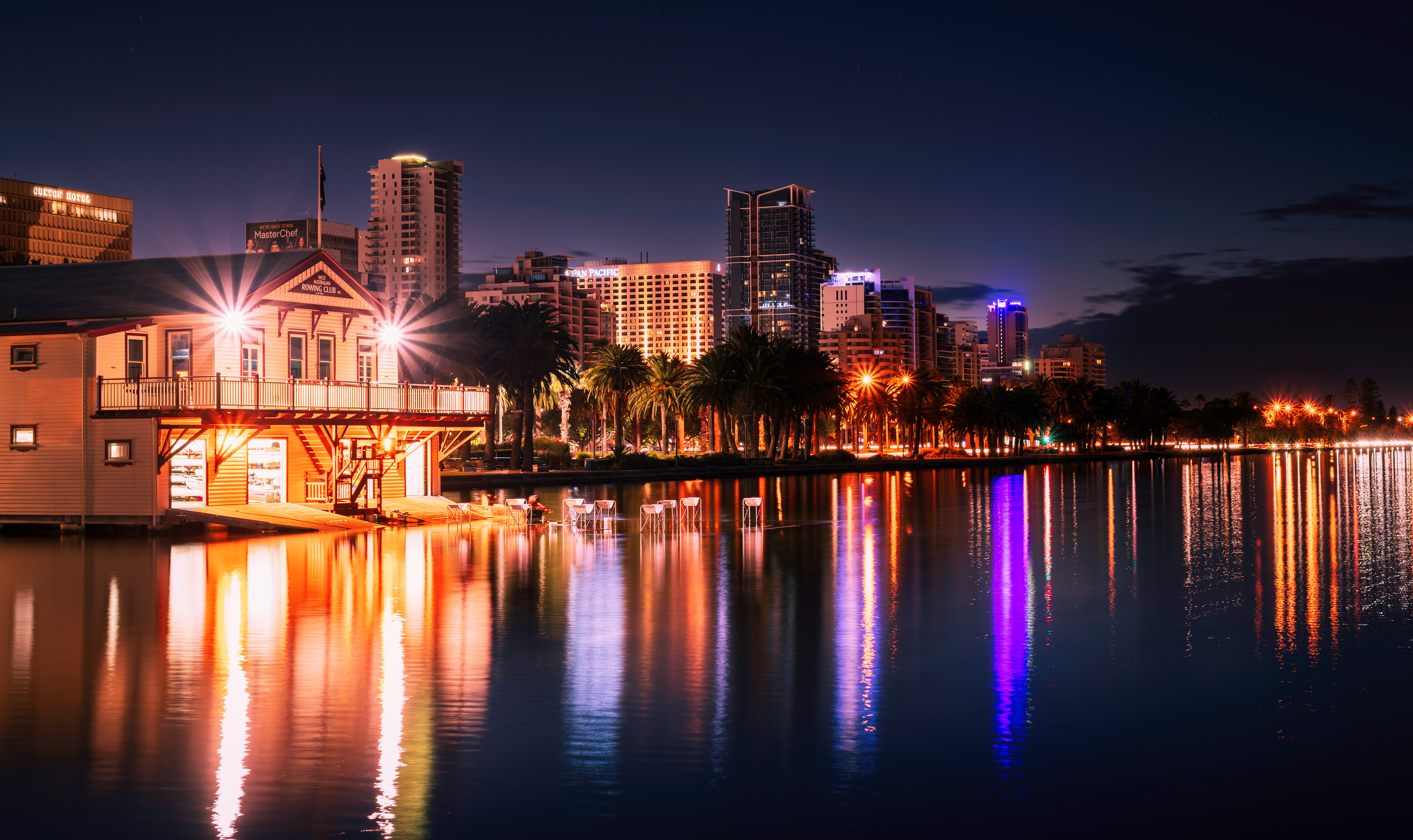 West Australian Rowing Club from Barrack Street Jetty