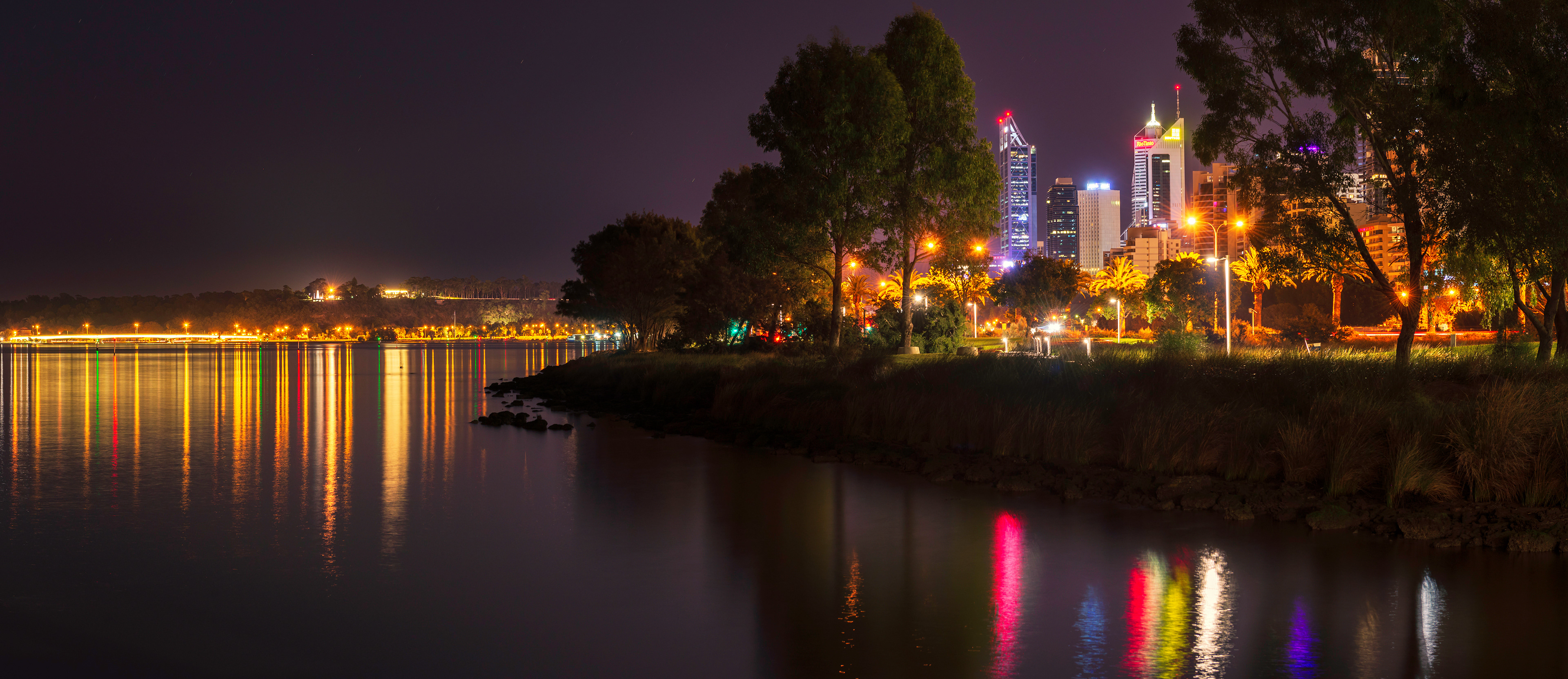 City lights from Point Fraser